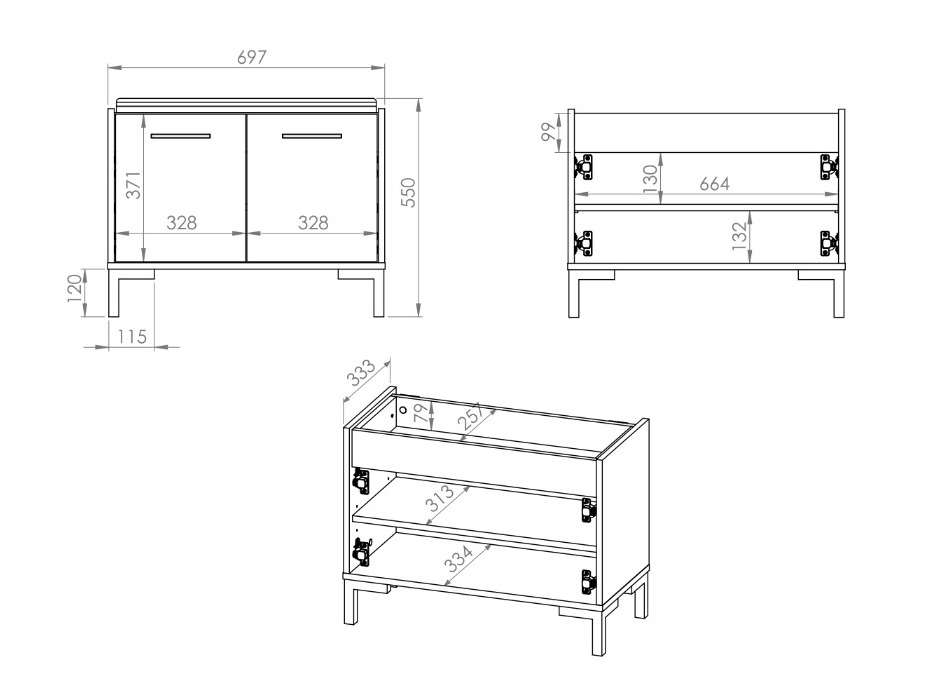 Schoenenkast Fiolevo 102