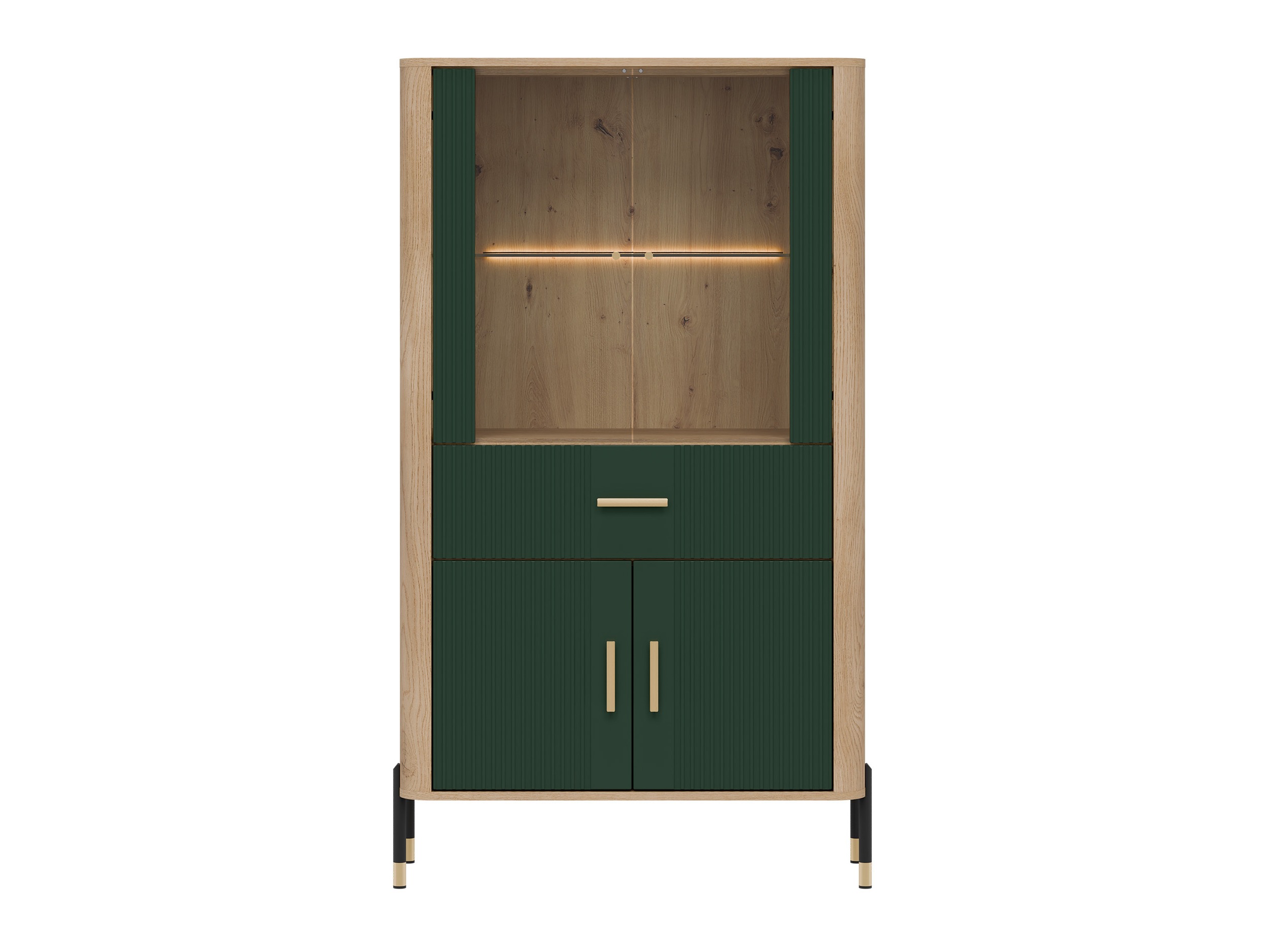 Boekenkast Flosora 125 (Groen)