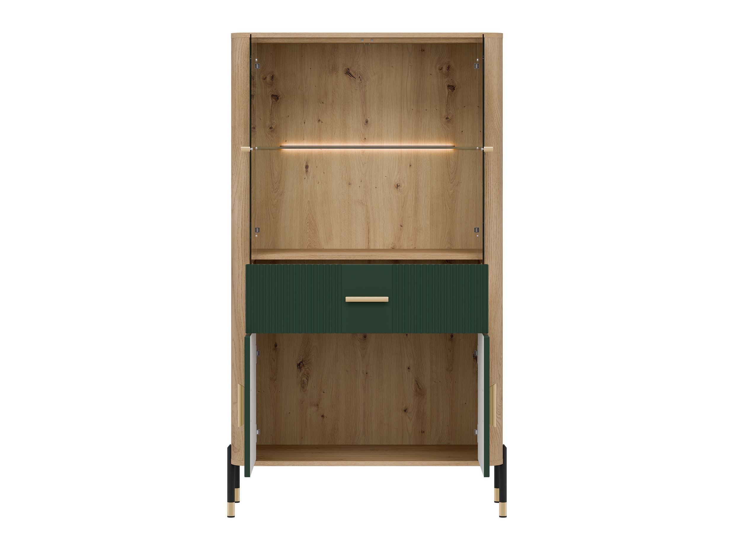 Boekenkast Flosora 125 (Groen)