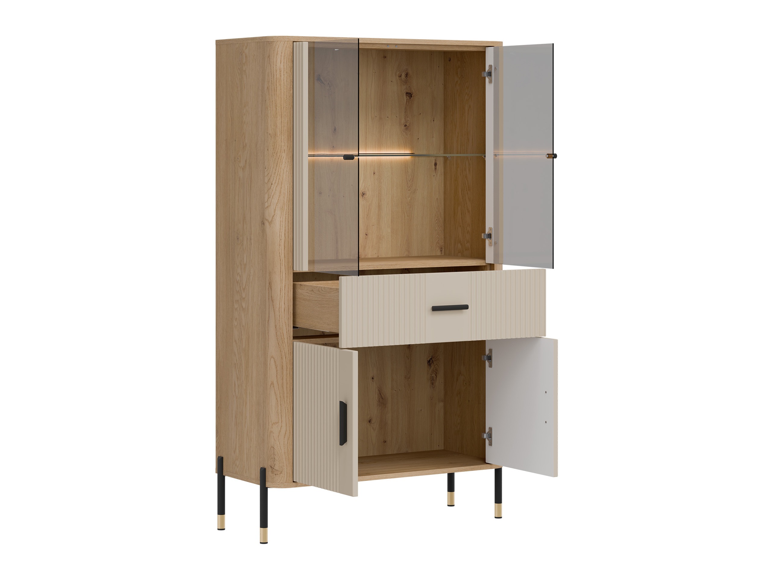 Boekenkast Flosora 125 (Kasjmier)