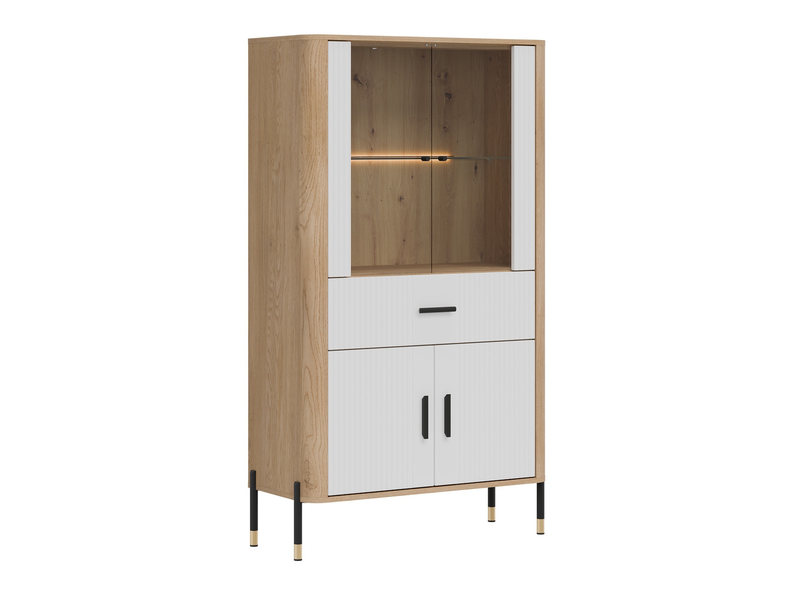 Boekenkast Flosora 125 (Wit)