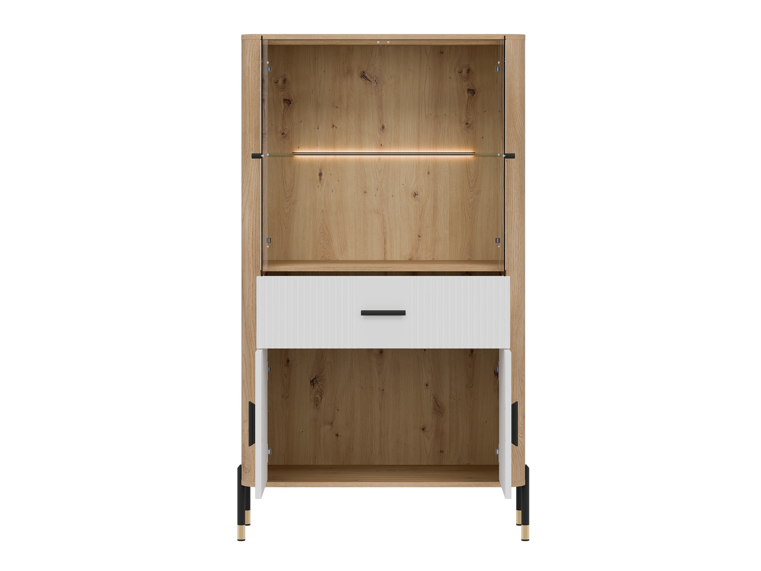 Boekenkast Flosora 125 (Wit)