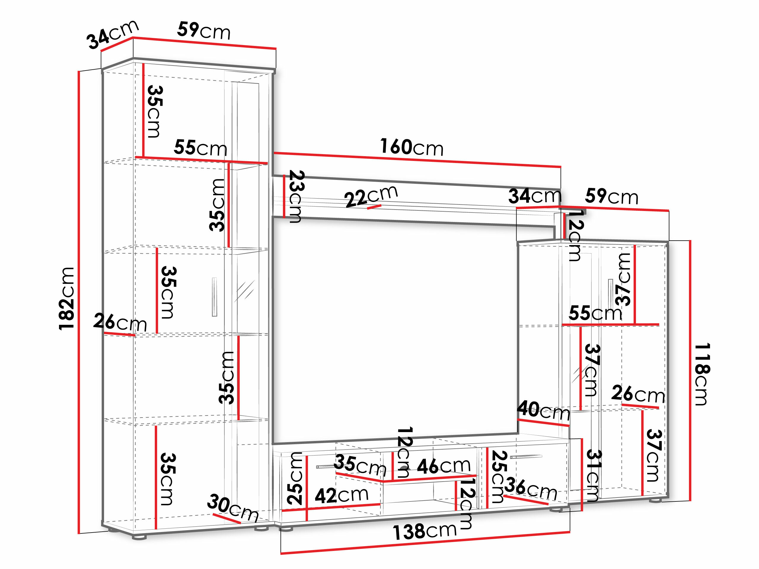 Woonkamerset Bristol 134