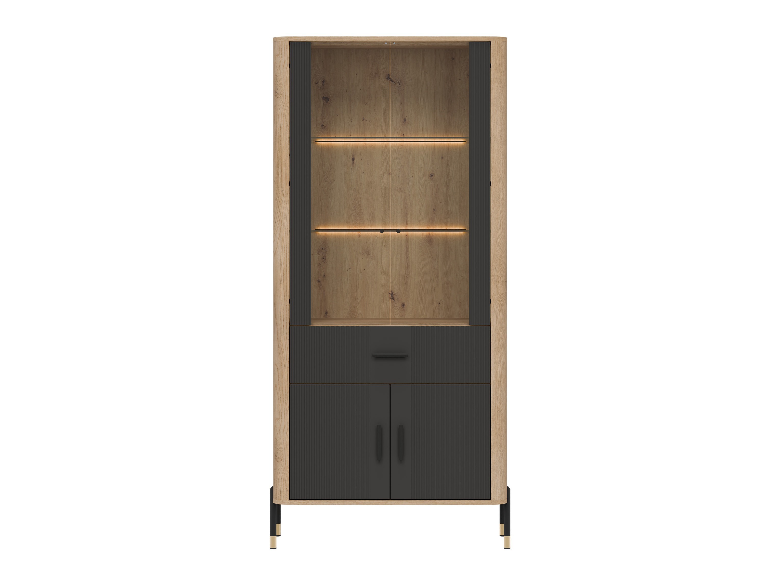 Boekenkast Flosora 129 (Antraciet)