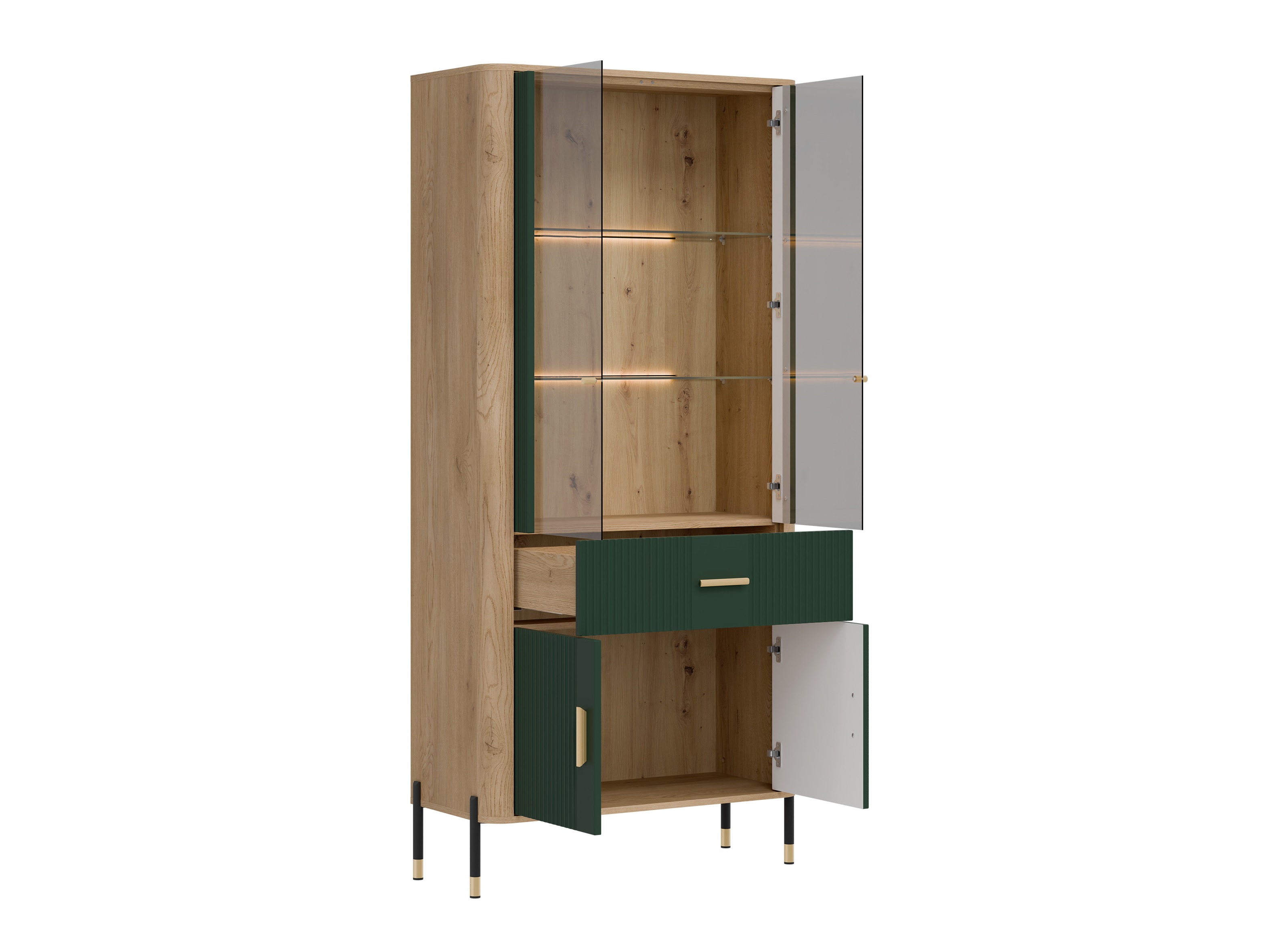 Boekenkast Flosora 129 (Groen)