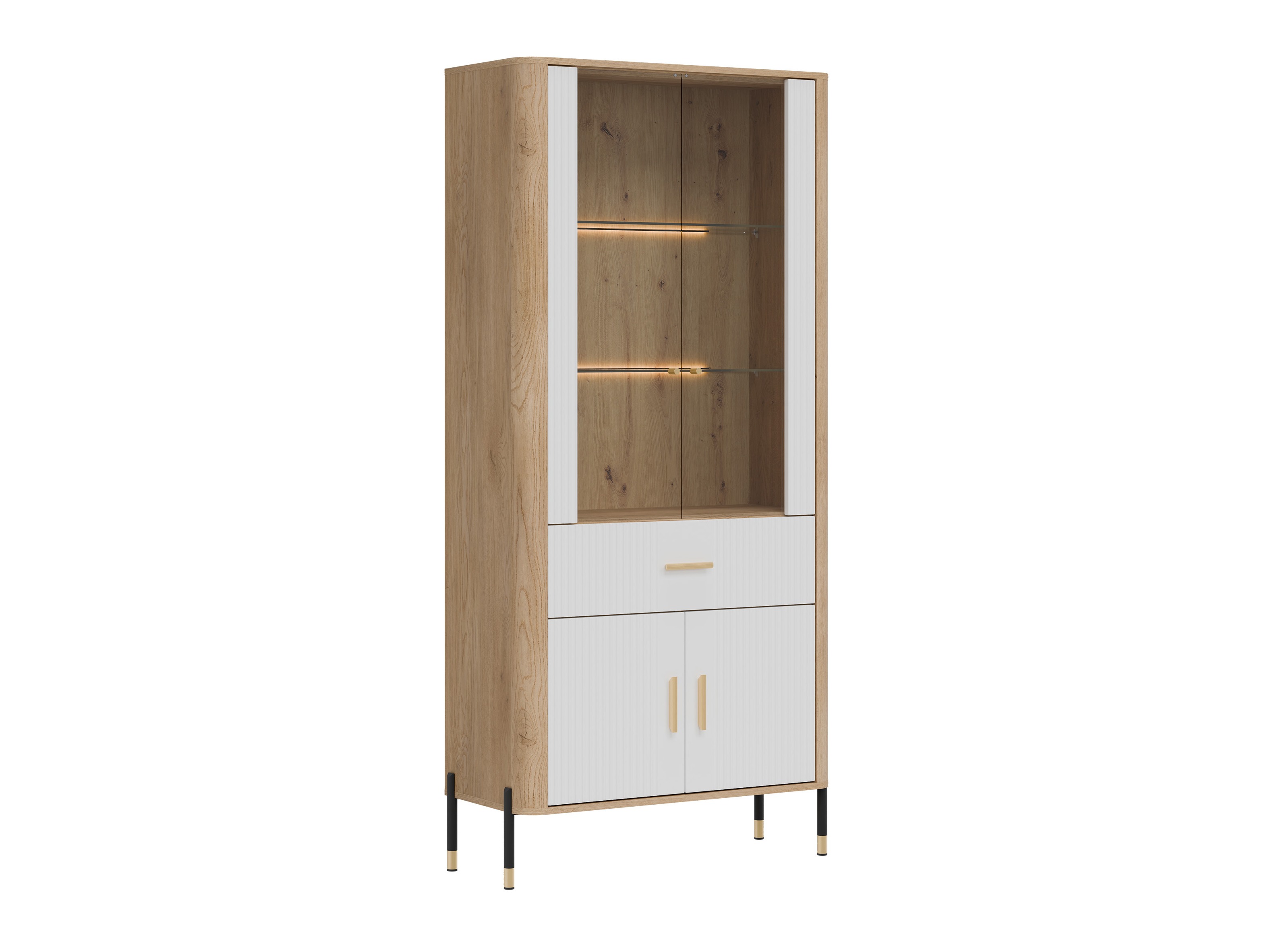 Boekenkast Flosora 129 (Wit)