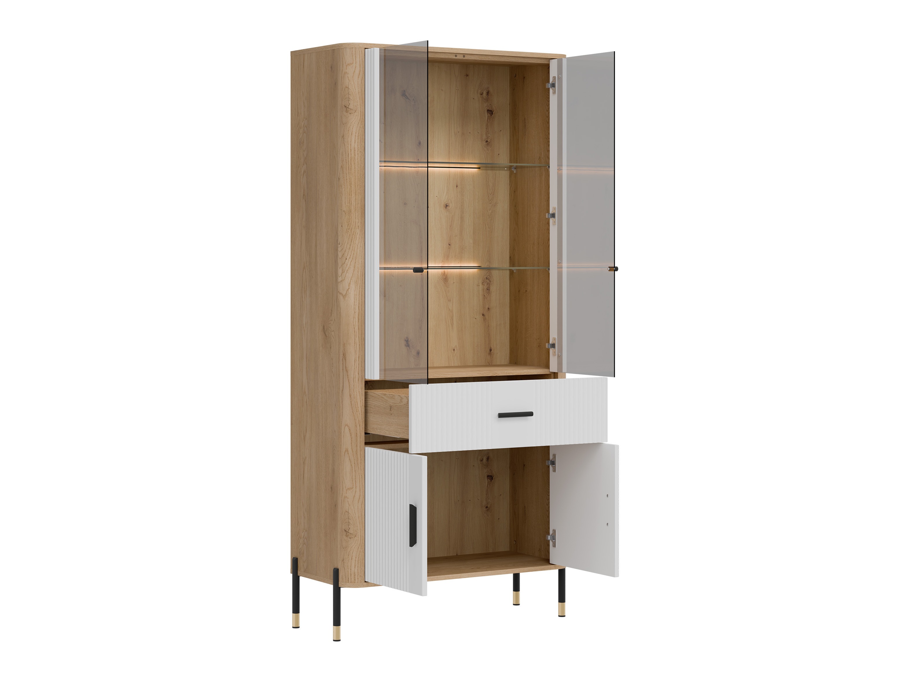 Boekenkast Flosora 129 (Wit)