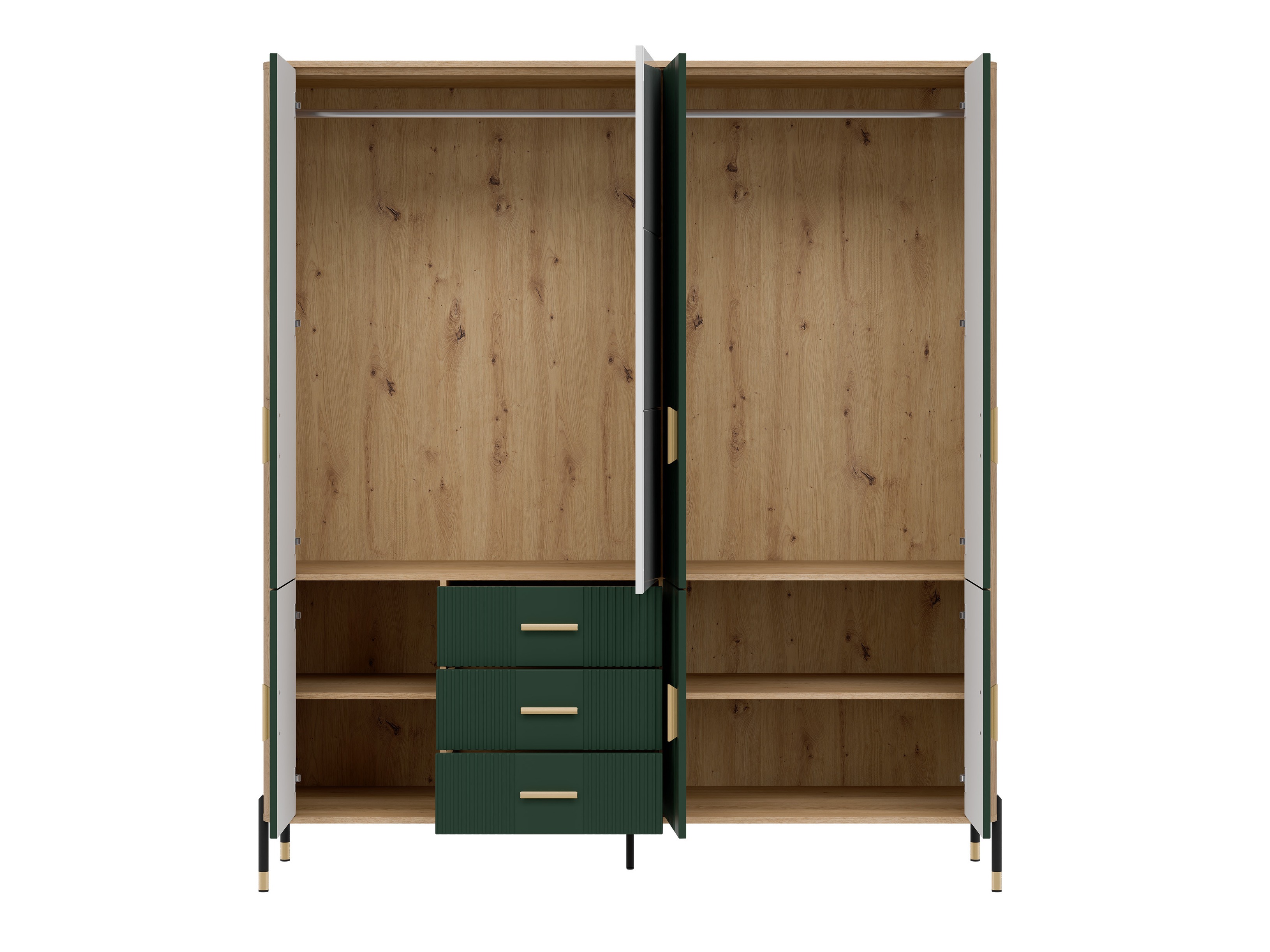 Kledingkast Flosora 135 (Groen)