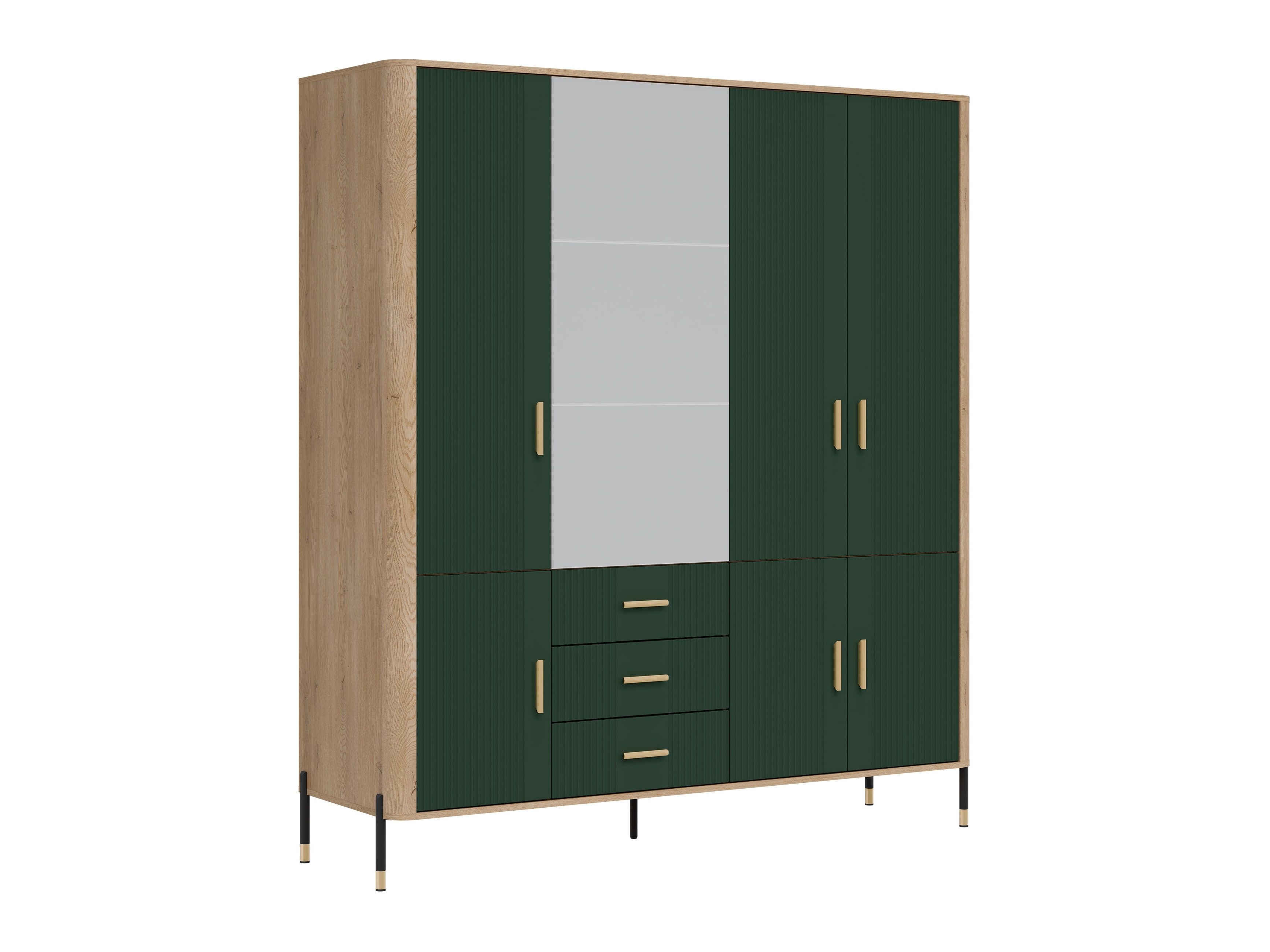 Kledingkast Flosora 135 (Groen)