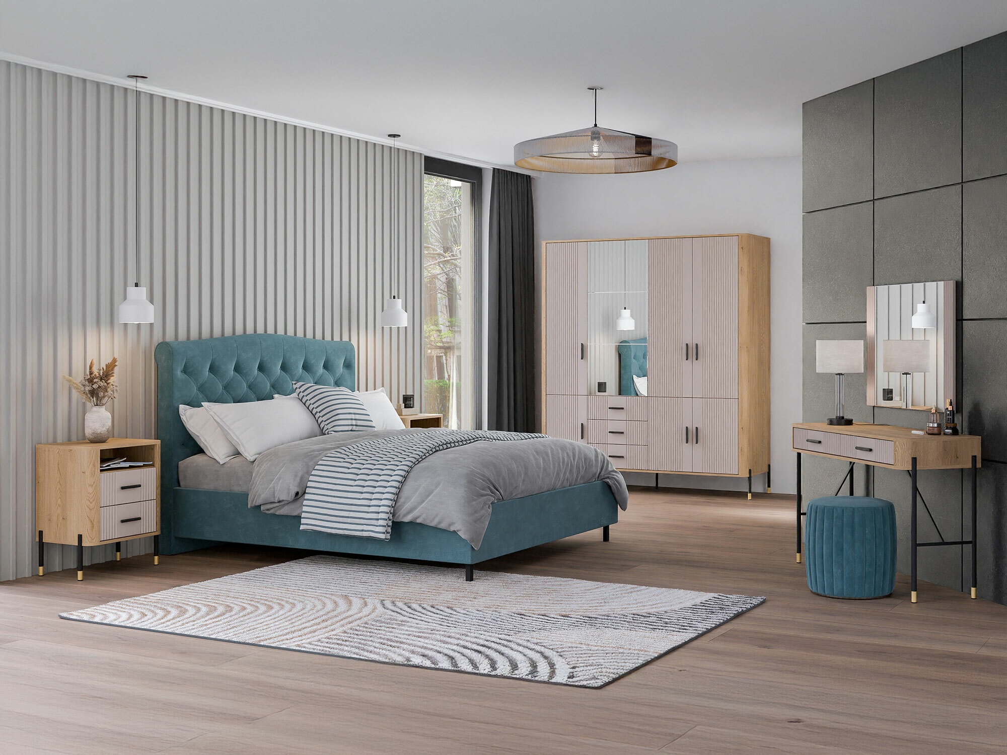 Kledingkast Flosora 135 (Kasjmier)