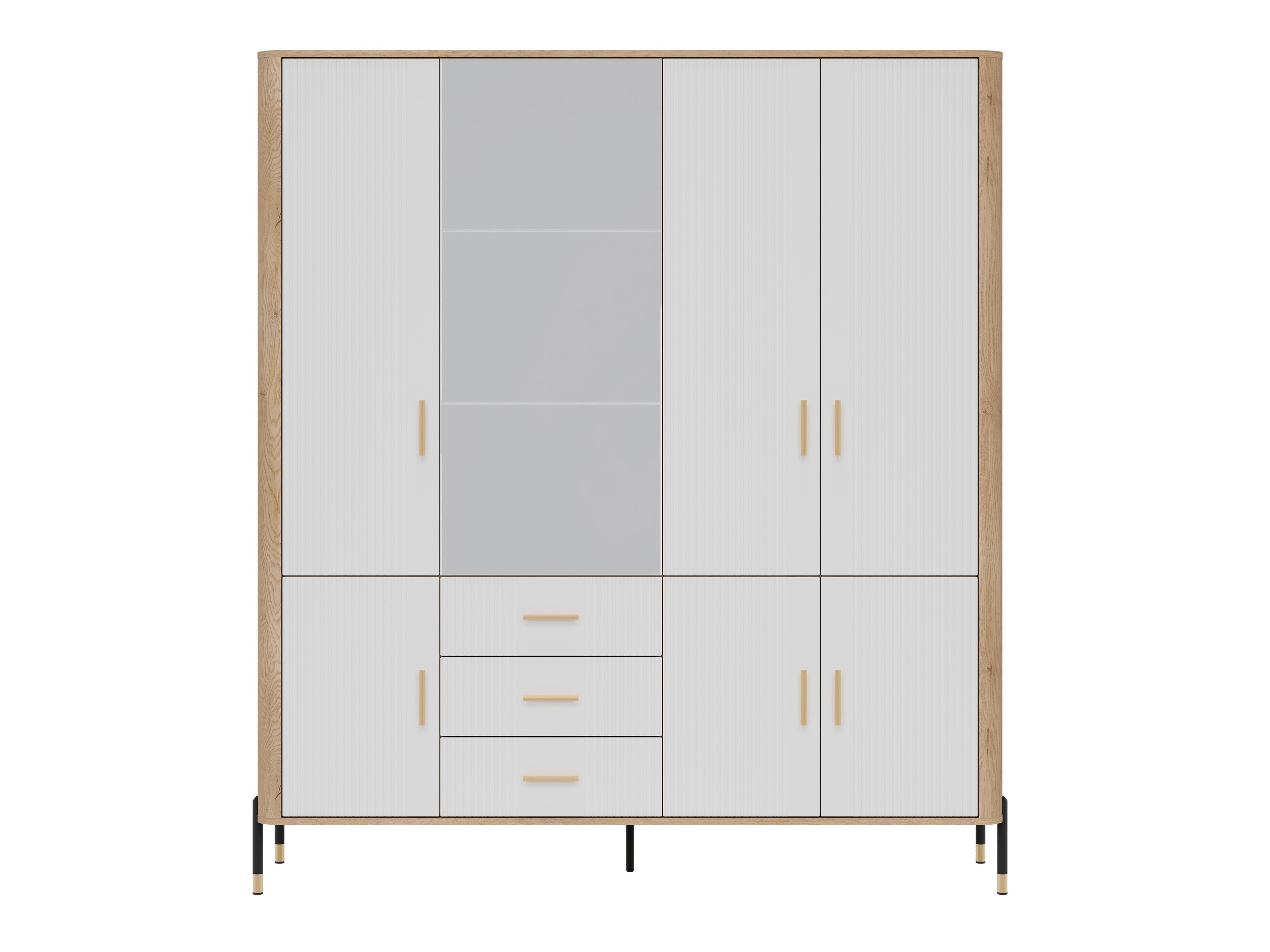 Kledingkast Flosora 135 (Wit)