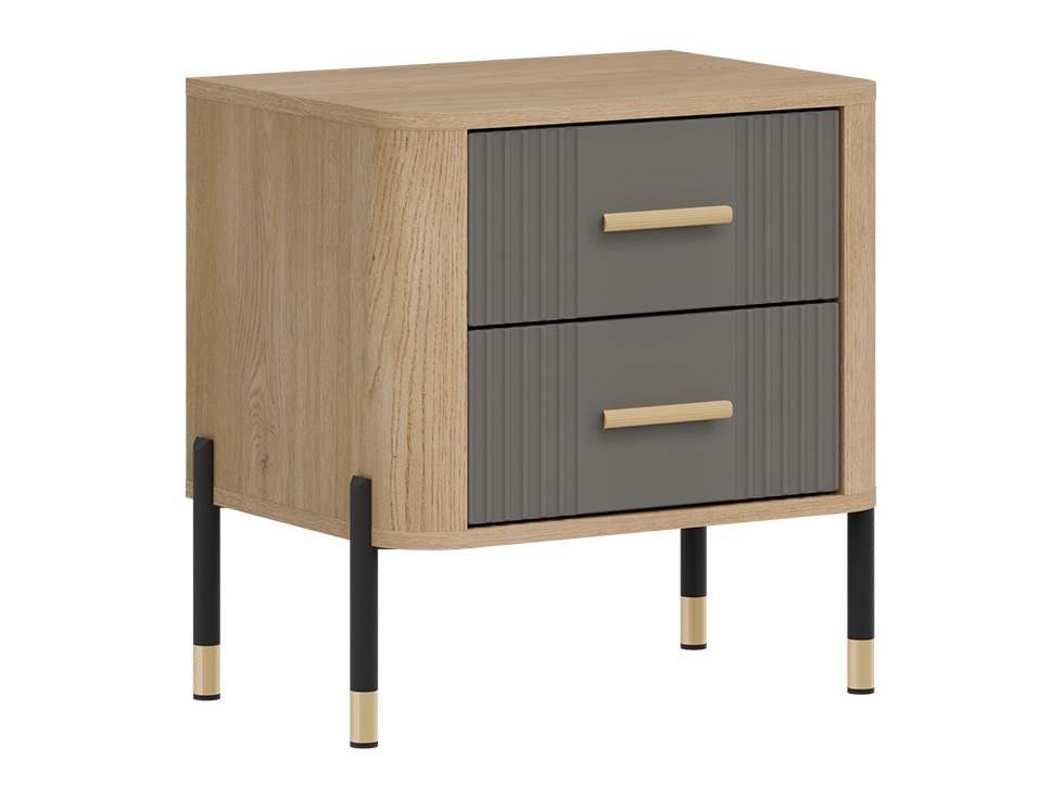 Nachtkastje Flosora 140 (Grijs)