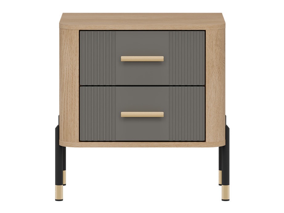 Nachtkastje Flosora 140 (Grijs)