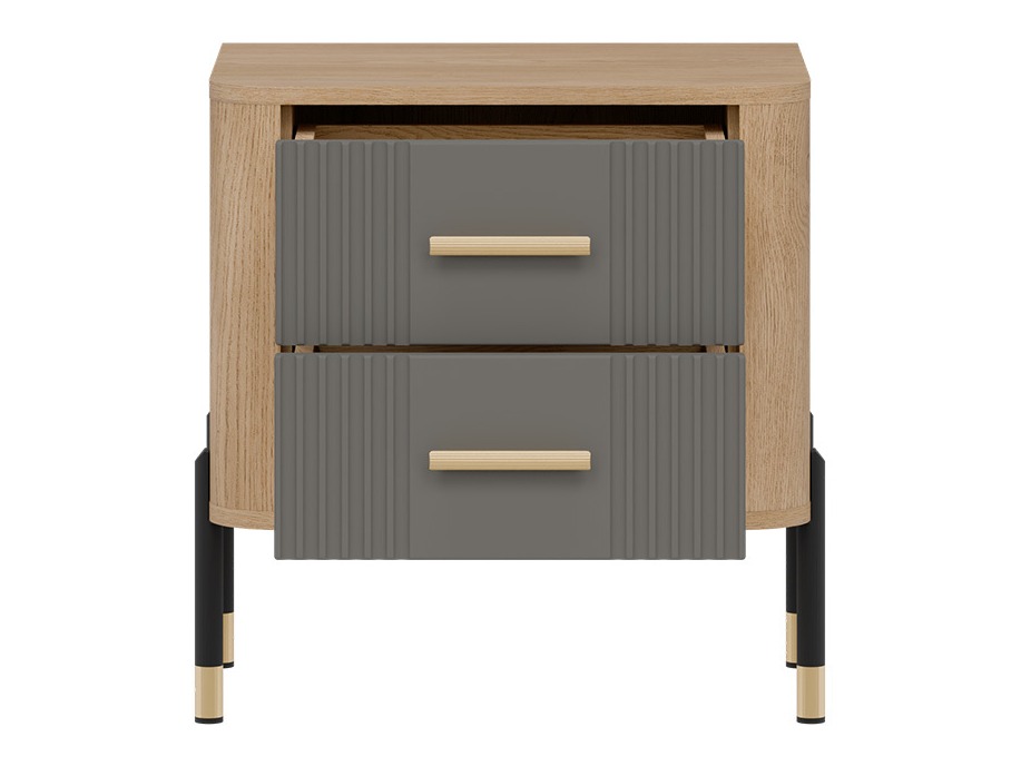 Nachtkastje Flosora 140 (Grijs)