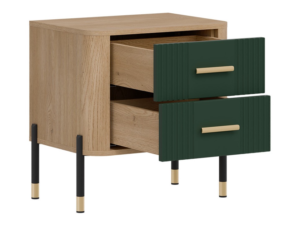 Nachtkastje Flosora 140 (Groen)