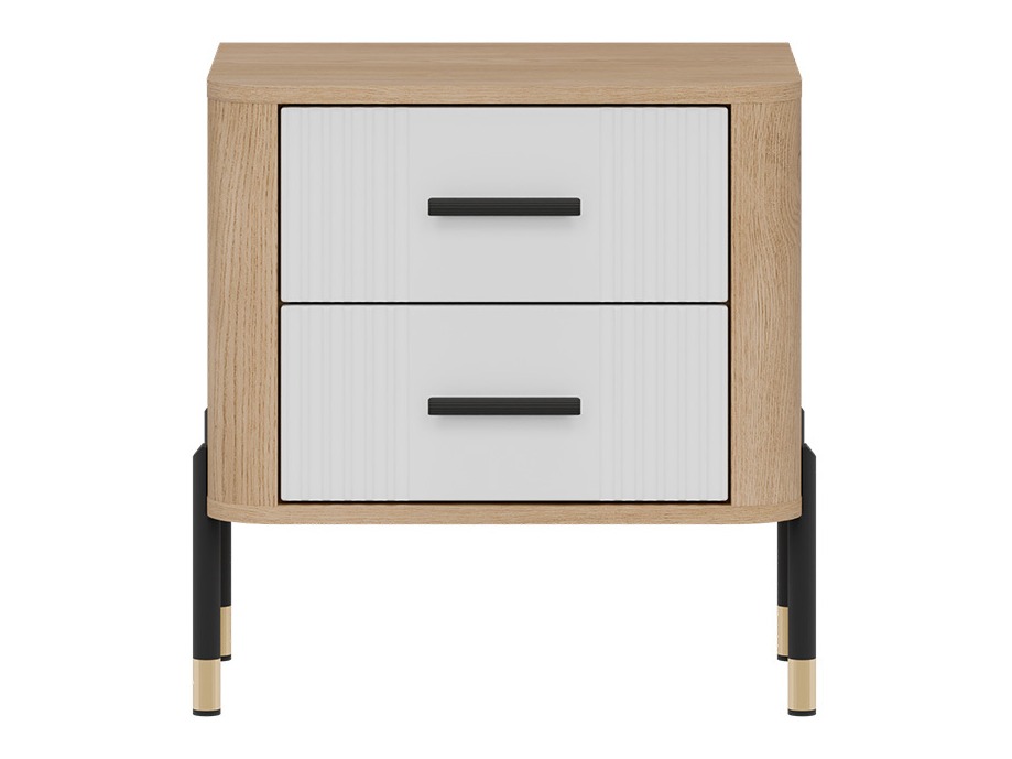 Nachtkastje Flosora 140 (Wit)