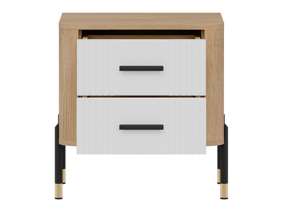 Nachtkastje Flosora 140 (Wit)