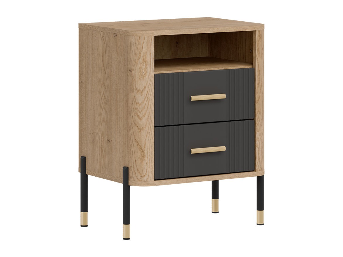 Nachtkastje Flosora 142 (Antraciet)