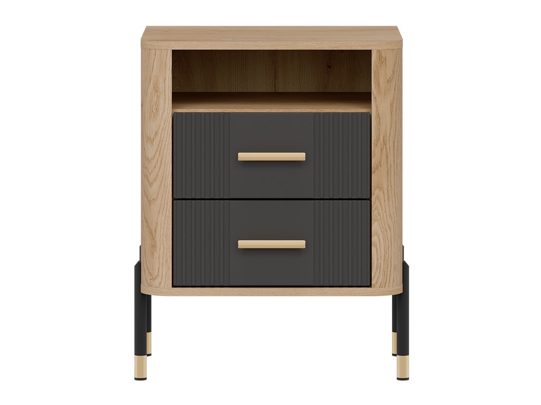 Nachtkastje Flosora 142 (Antraciet)