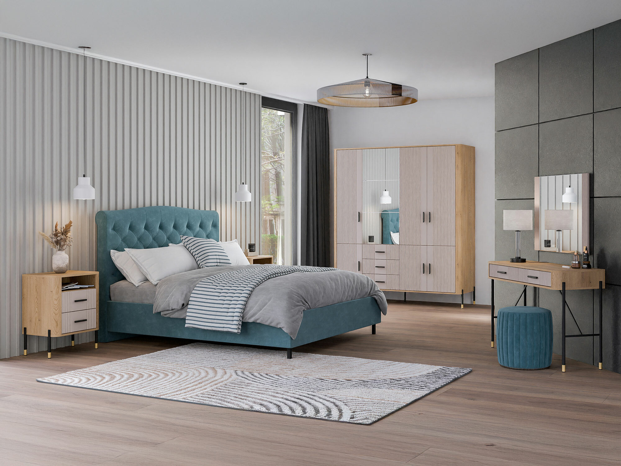 Nachtkastje Flosora 142 (Kasjmier)