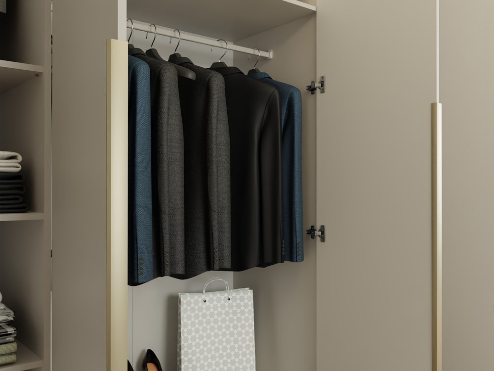 Kledingkast Mandeville 370 (Kasjmier + Gouden)