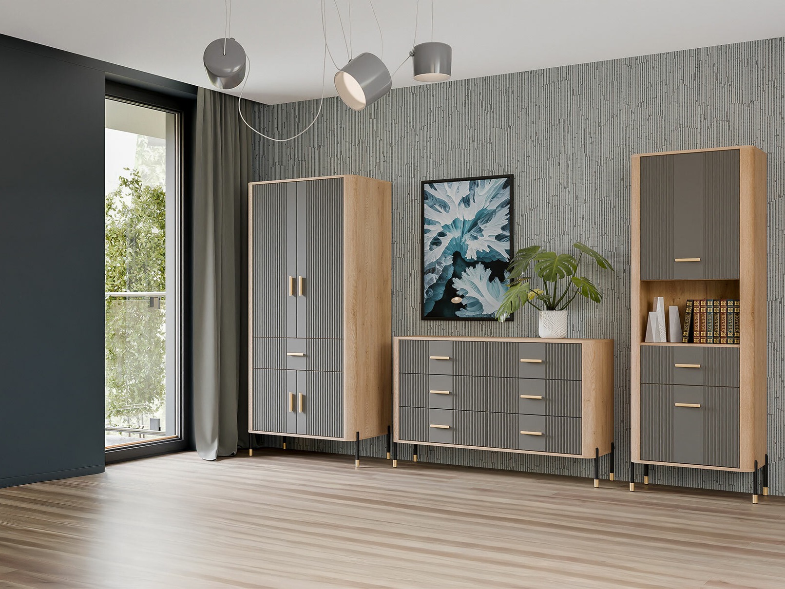 Woonkamerset Flosora 149 (Grijs)