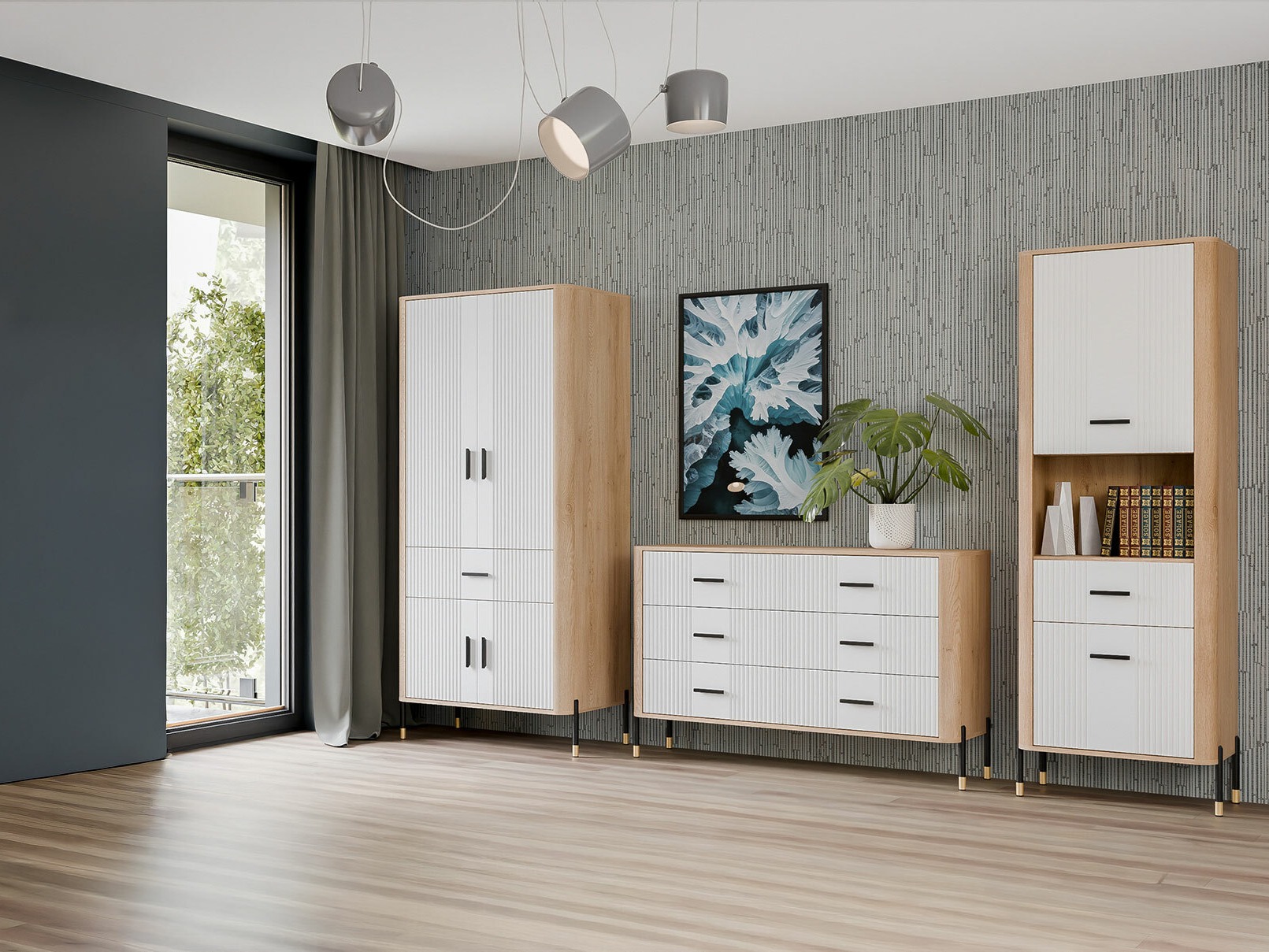 Woonkamerset Flosora 149 (Wit)