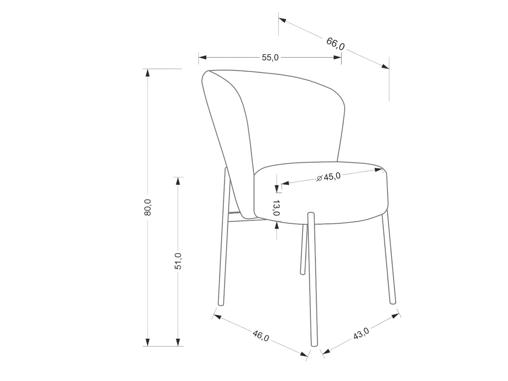 Stoel Houston 2034 (Beige)
