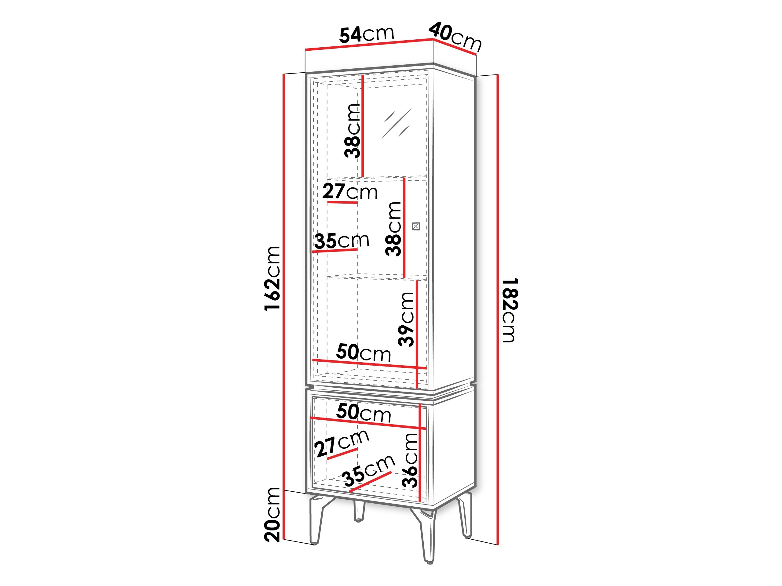 Boekenkast Cornovu 103