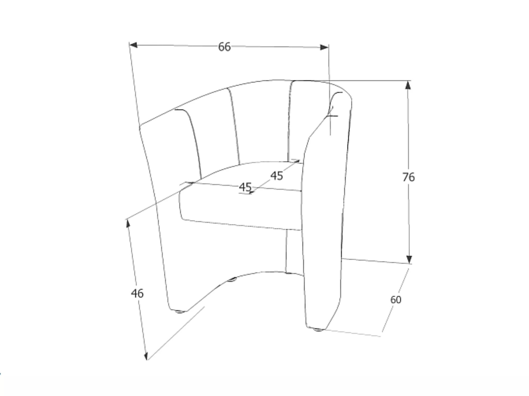 Fauteuil Detroit 854 (Grijs)