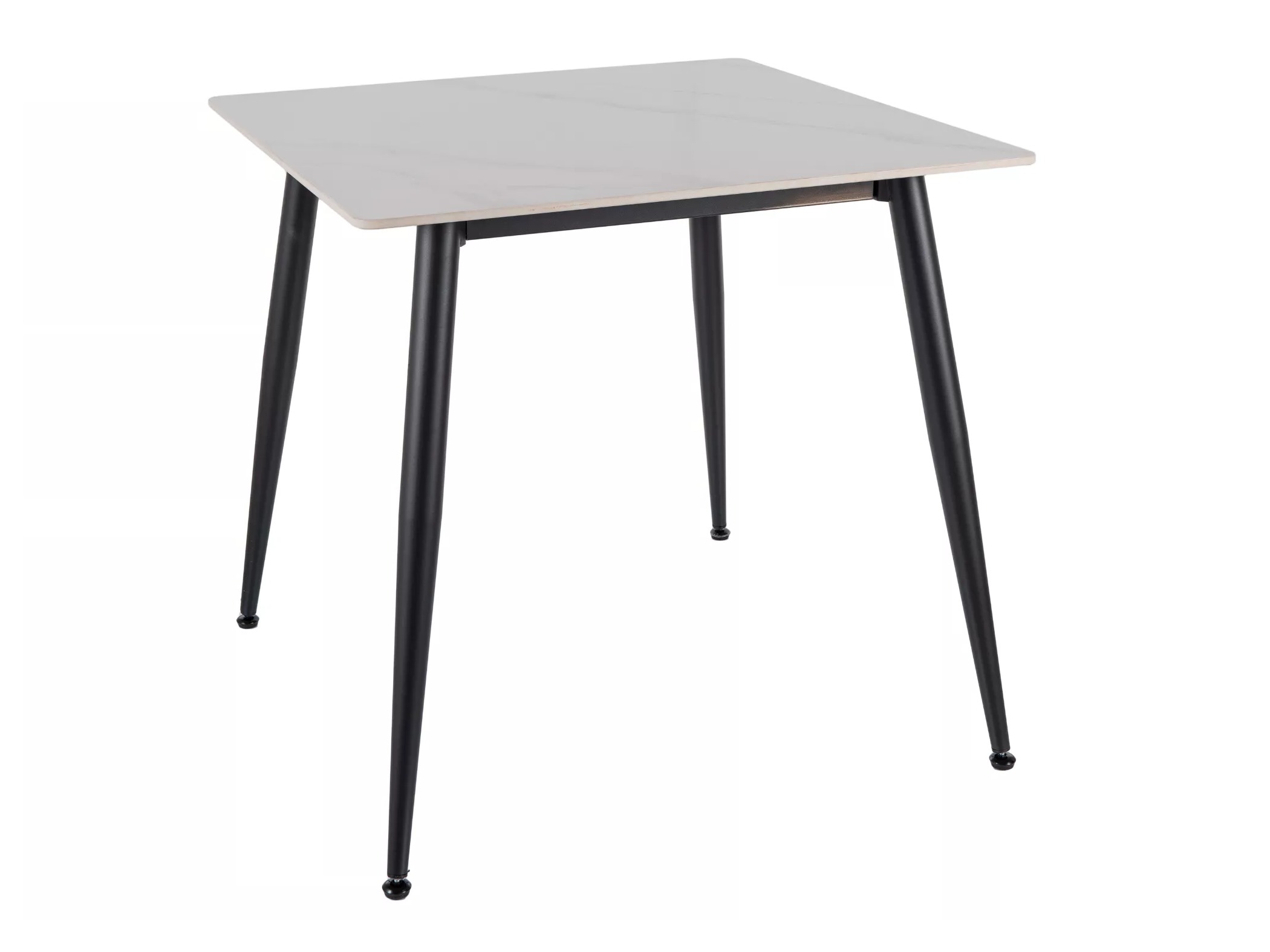 Tafel Detroit 876 (Wit marmer + Zwart)