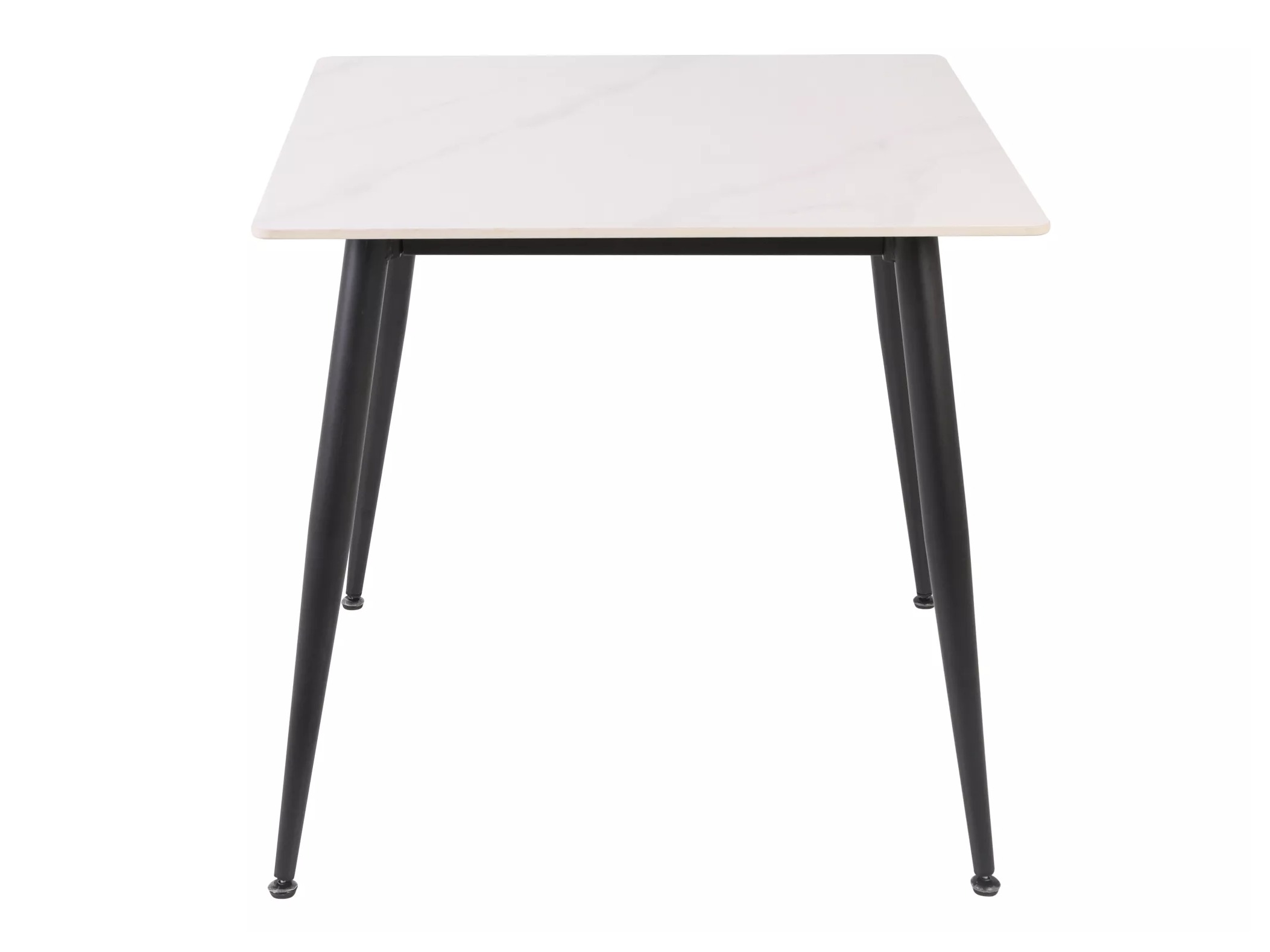 Tafel Detroit 876 (Wit marmer + Zwart)