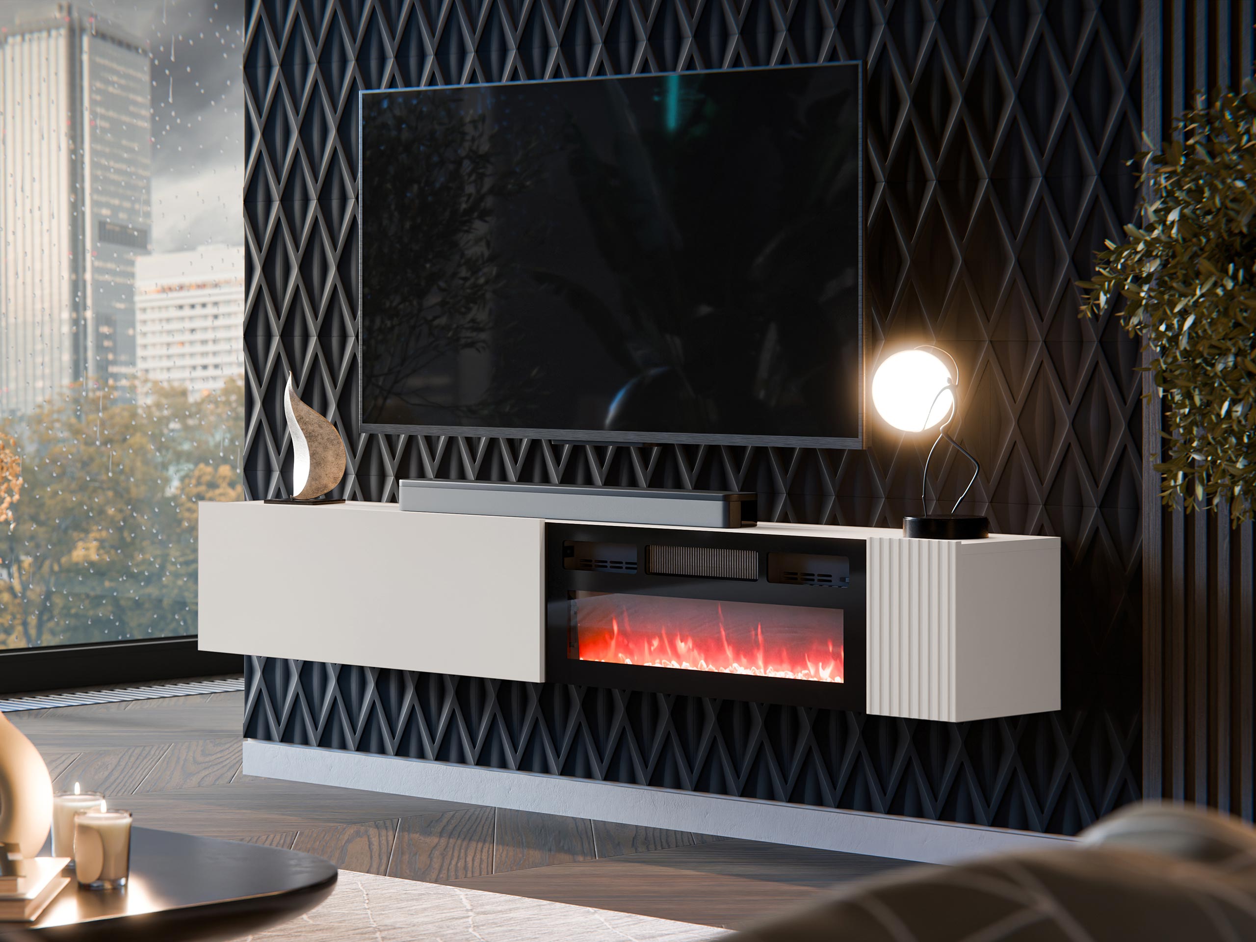 TV-meubel Calveru 110 (Kasjmier)