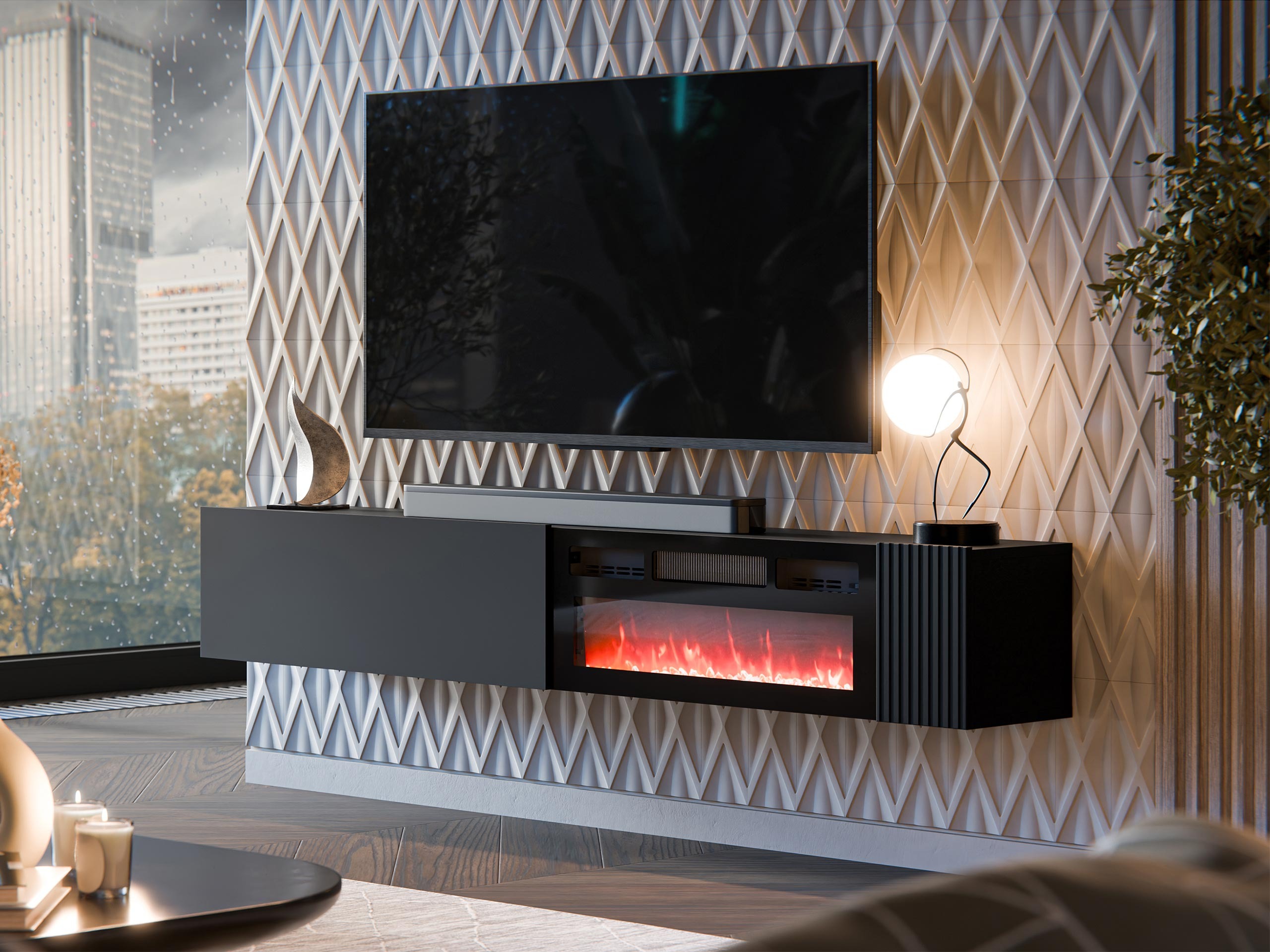 TV-meubel Species I (Zwart)