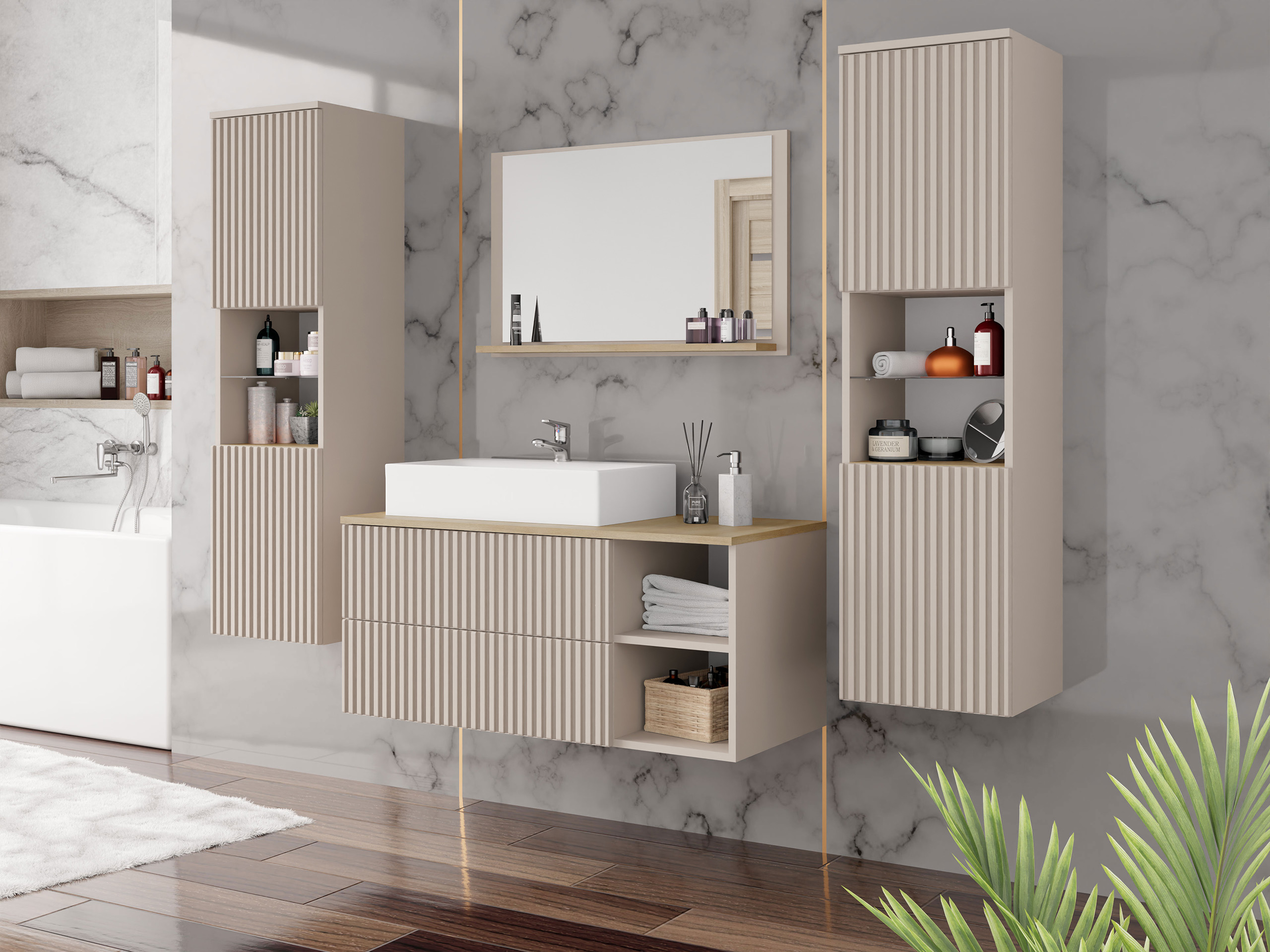 Badkamerset Ophruvi 105 (Eiken)