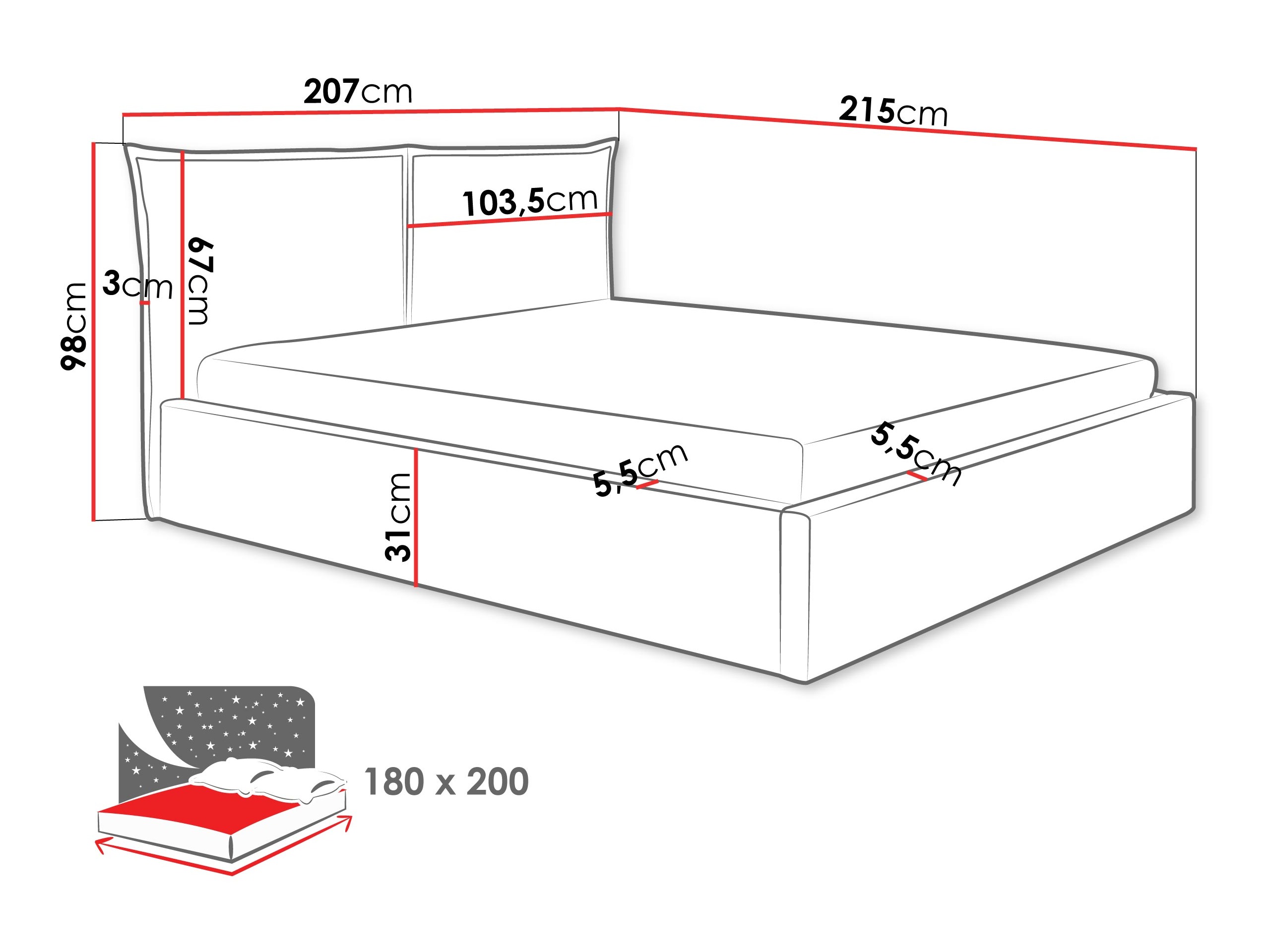 Bed Malden 100 (Kronos 19)