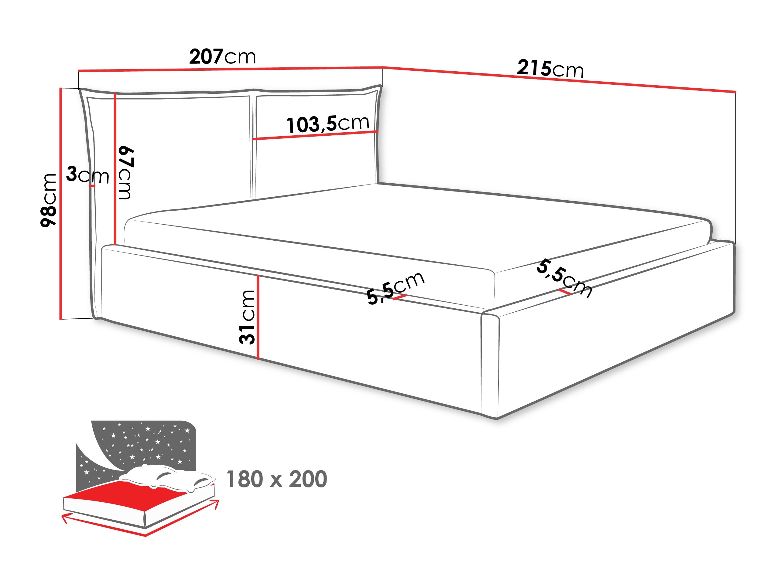 Bed Malden 100 (Kronos 29)