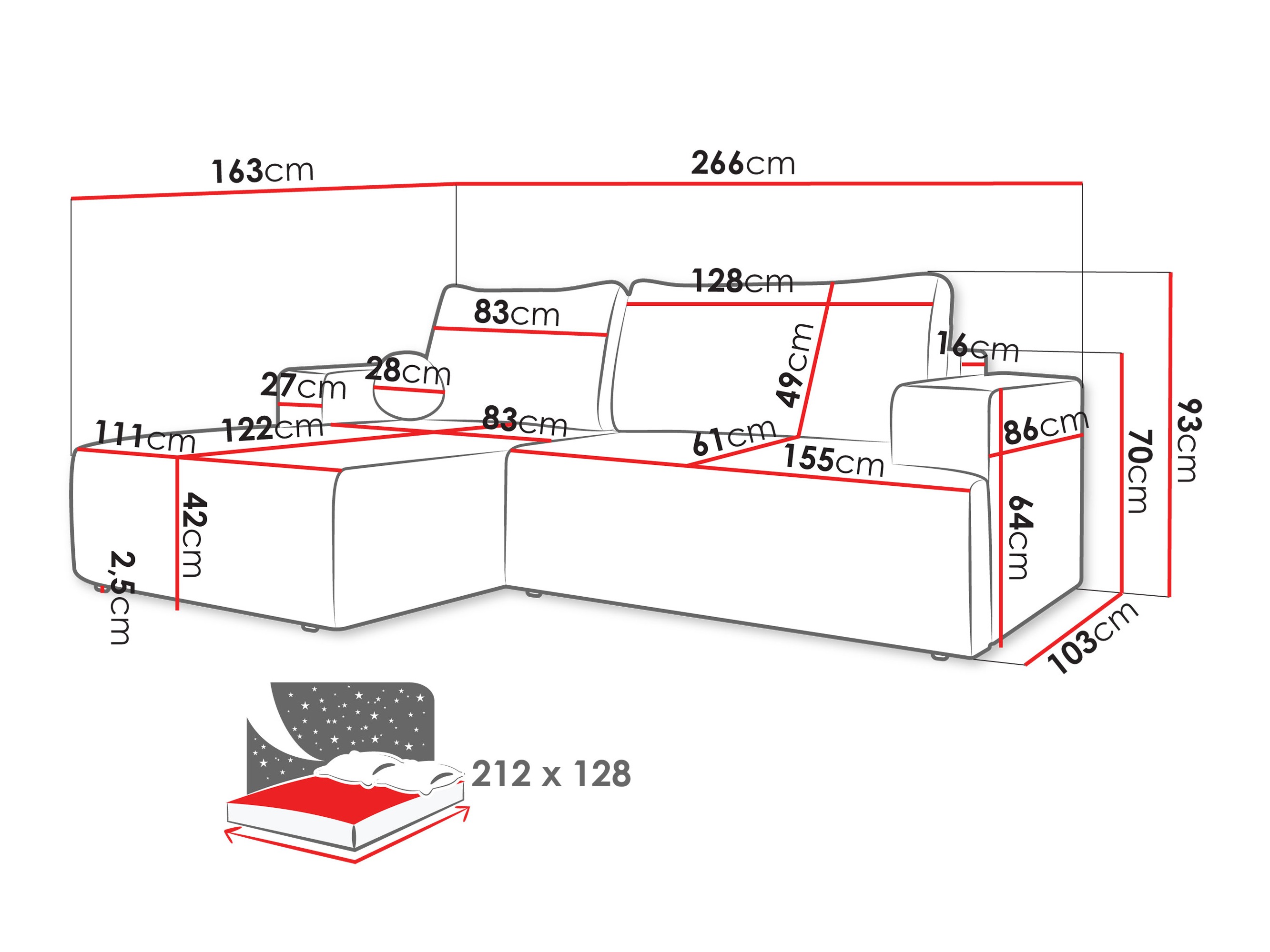 Hoekbank Comfivo 456 (Clara 215.03)
