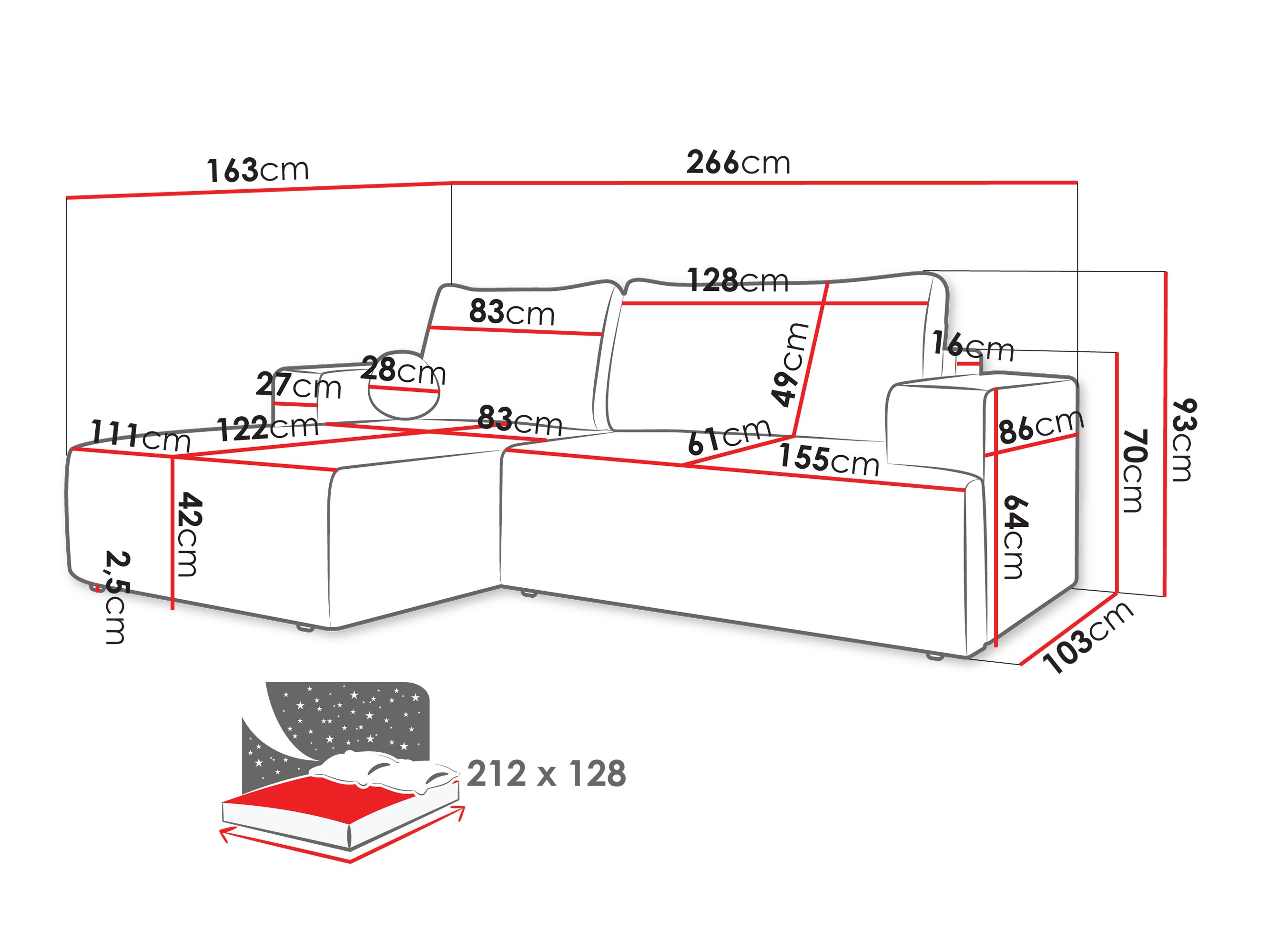 Hoekbank Comfivo 456 (Lambi 11)