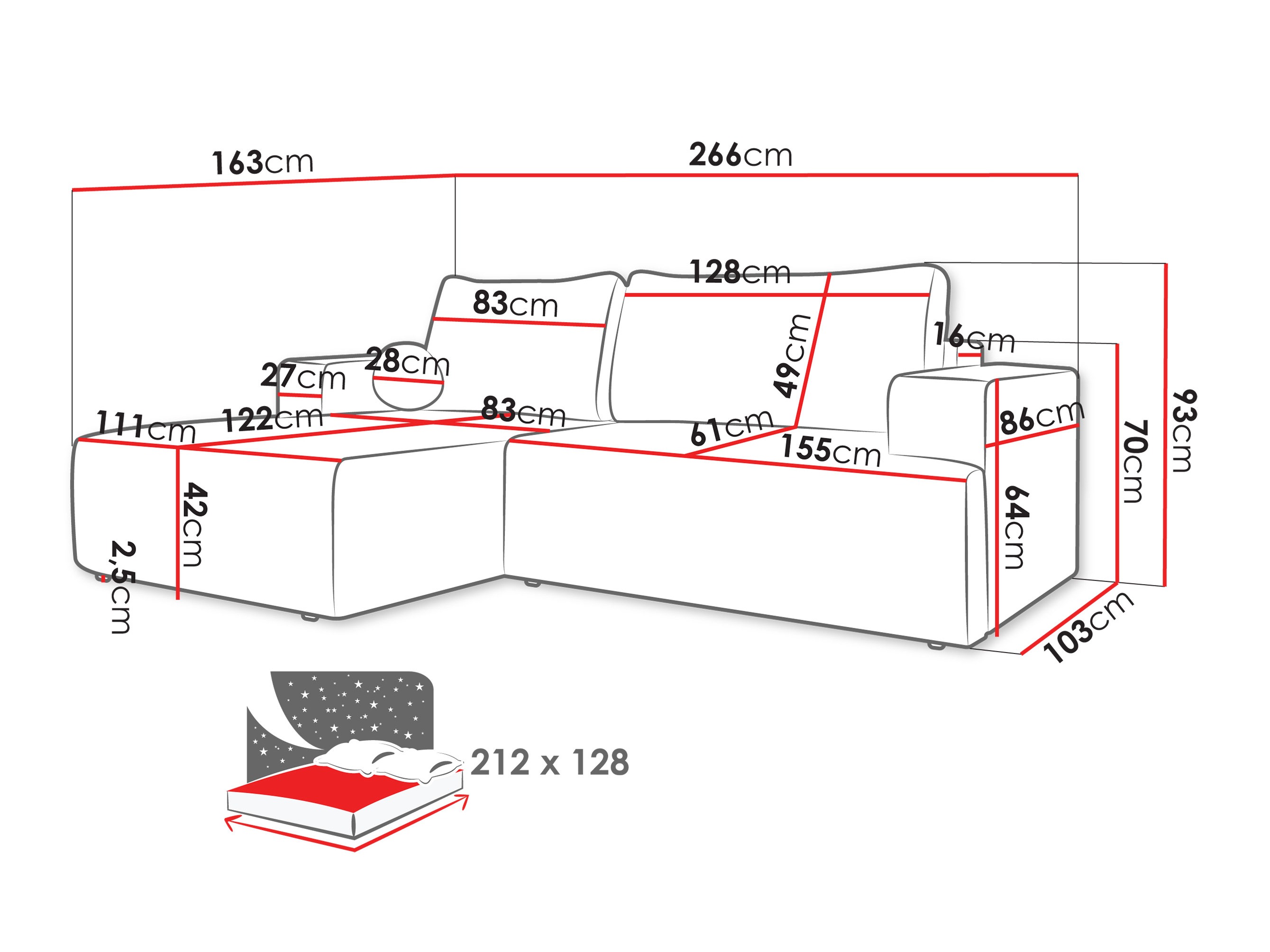 Hoekbank Comfivo 456 (Taro 57)
