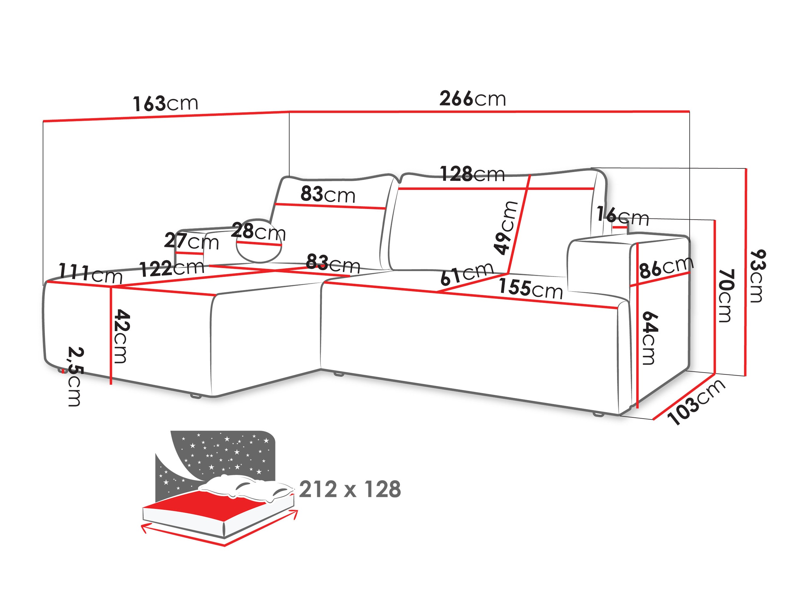 Hoekbank Comfivo 456 (Trilla 222.04)