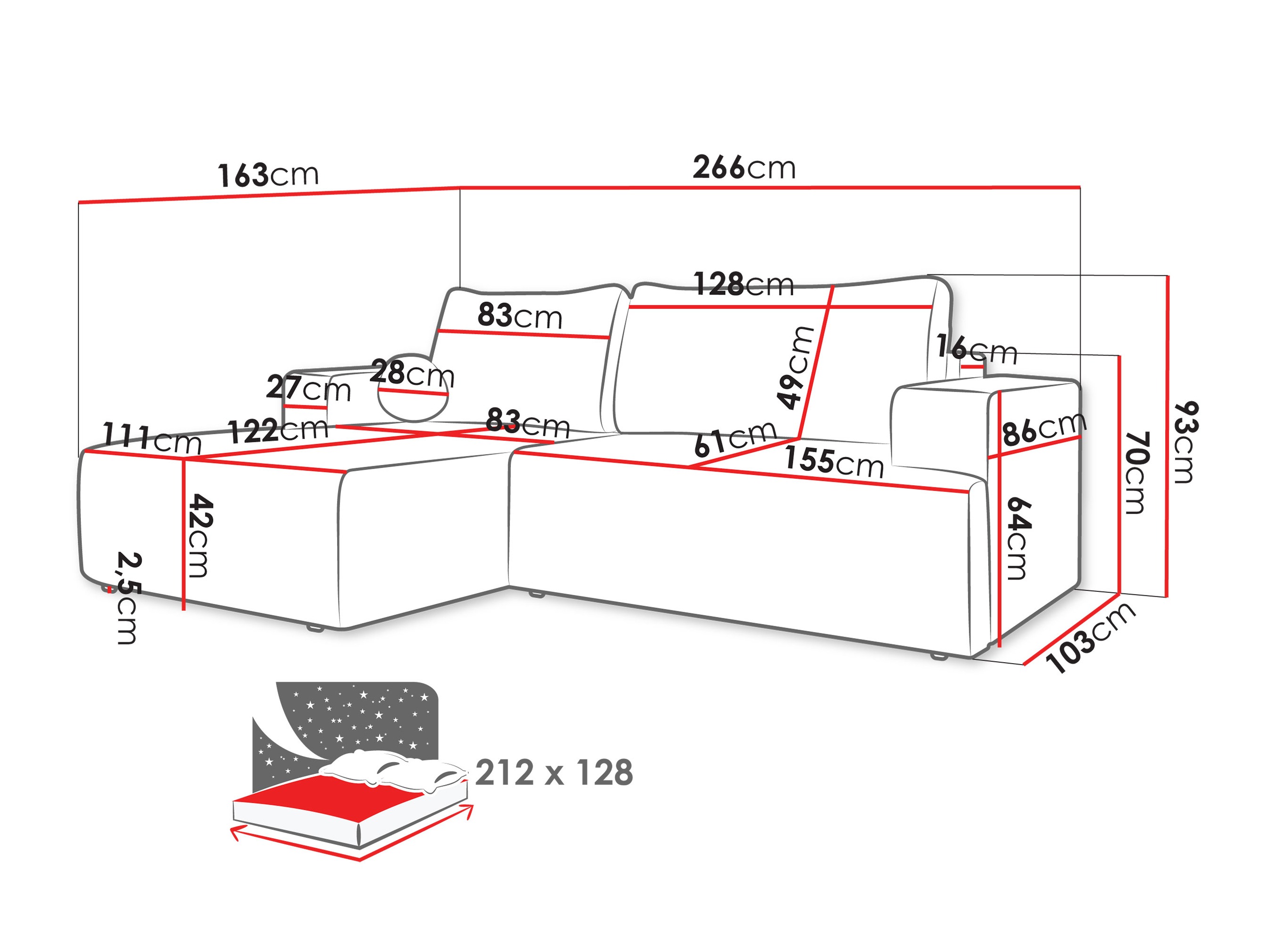 Hoekbank Comfivo 456 (Wave 15)