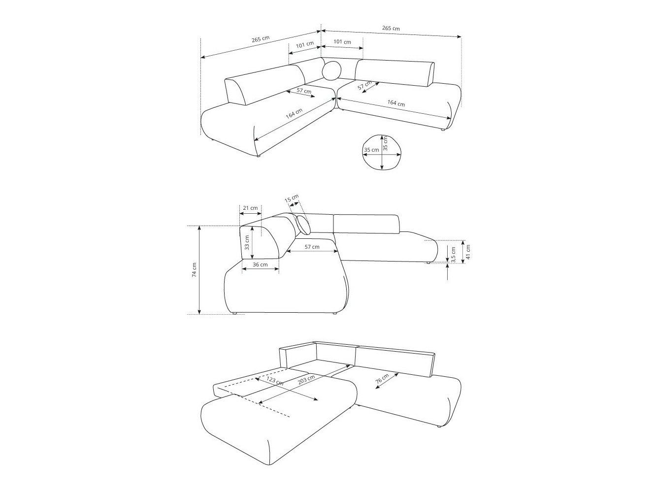 Hoekbank Kingston 186 (Vinci 14)