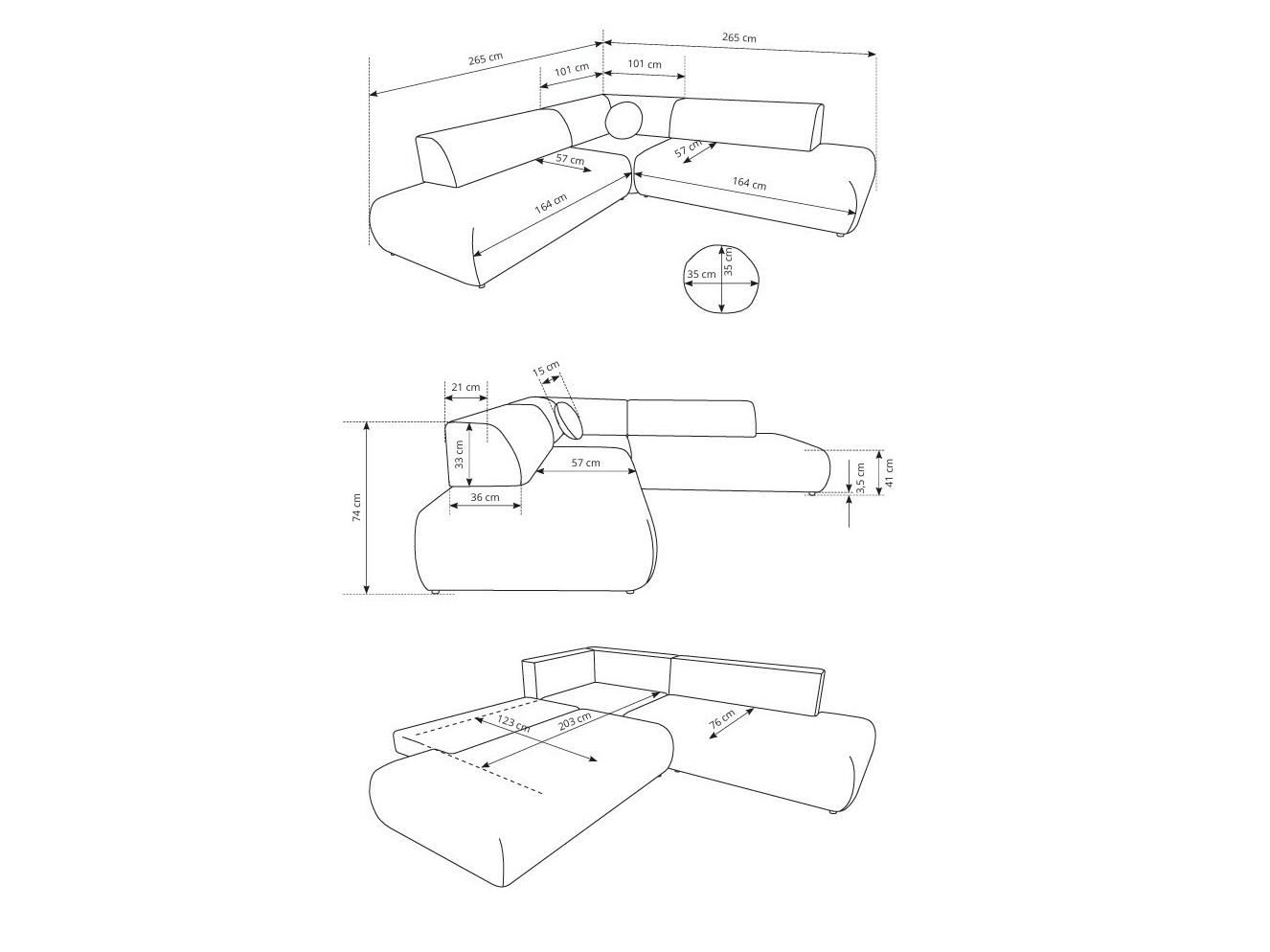 Hoekbank Kingston 186 (Vinci 26)
