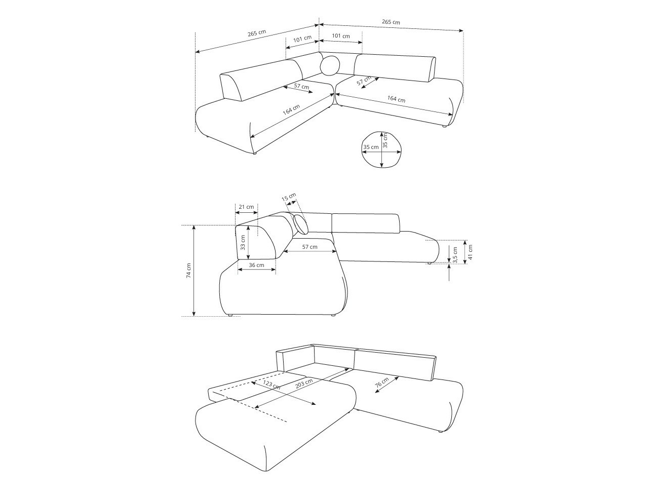 Hoekbank Kingston 186 (Vinci 42)