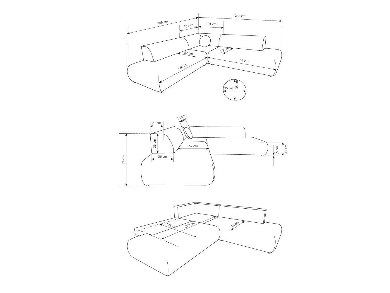 Hoekbank Kingston 186 (Vinci 42)