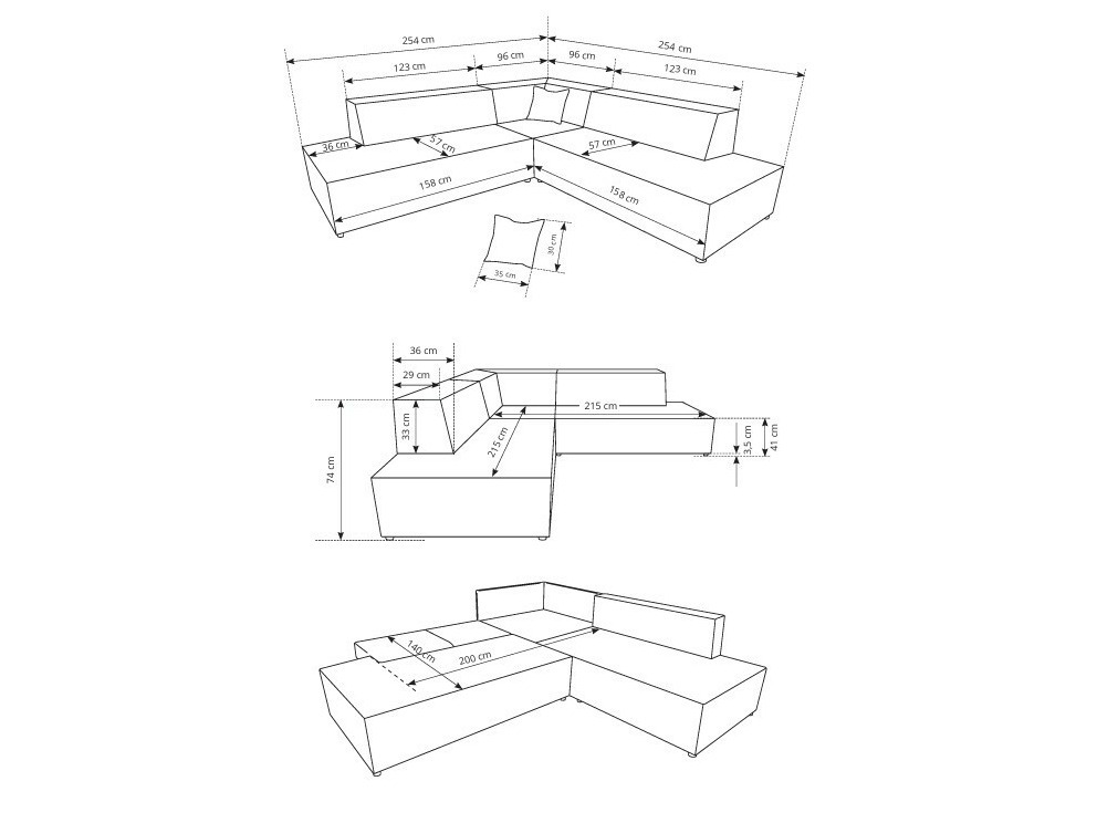 Hoekbank Kingston 188 (Tilia 01)