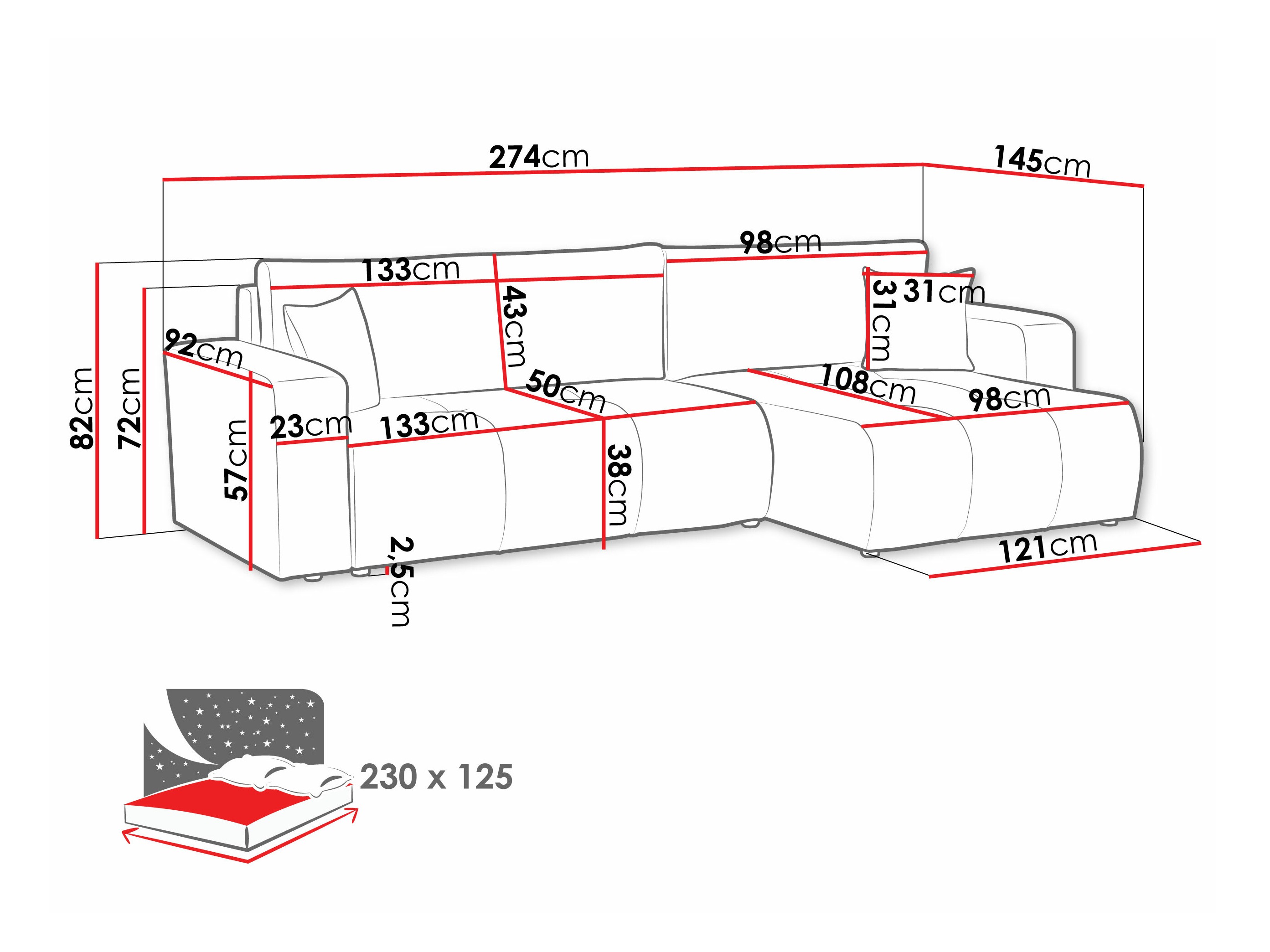 Hoekbank Comfivo Laurus I (Velo 621)