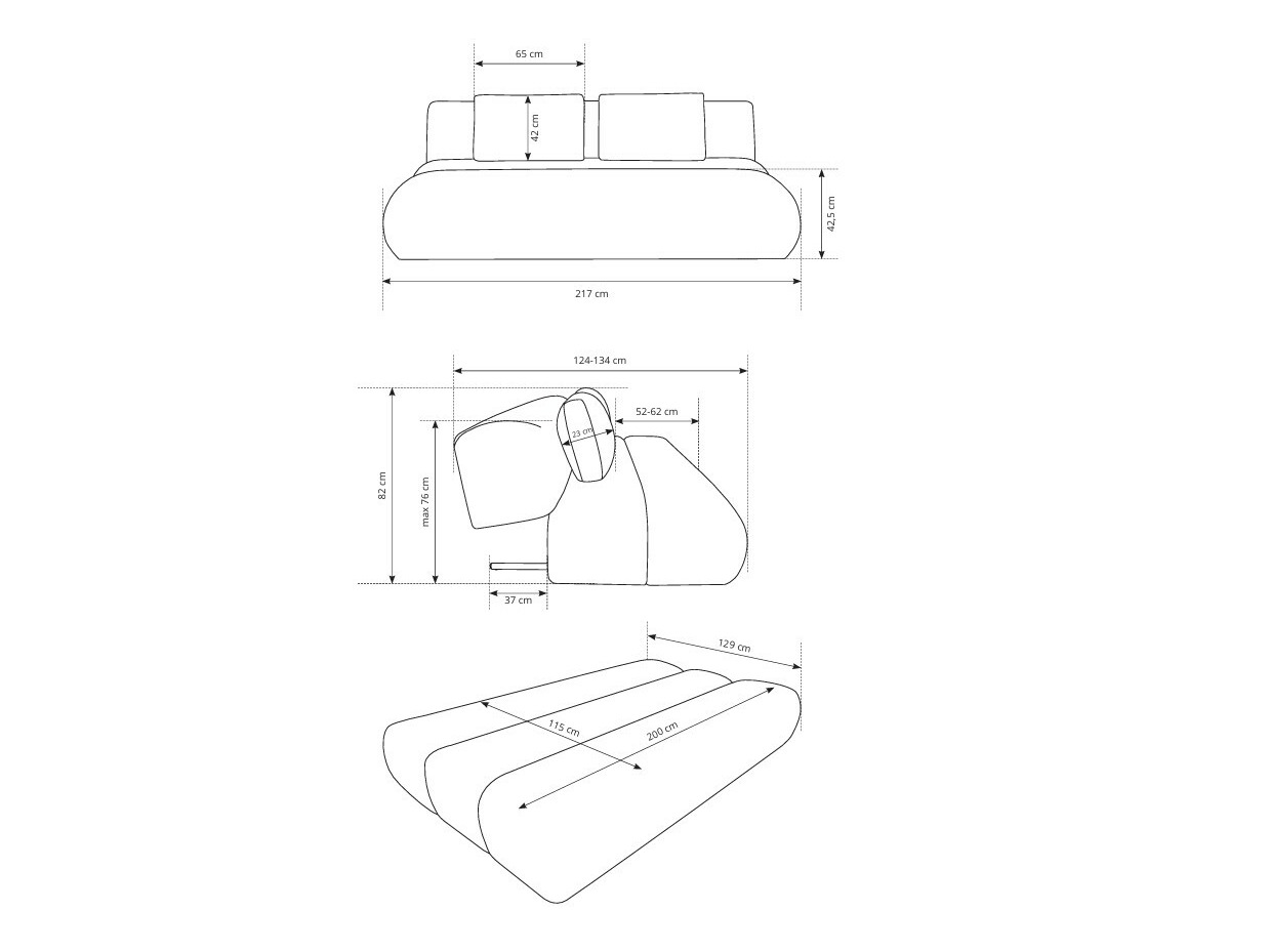 Slaapbank Kingston 193 (Dot 90)