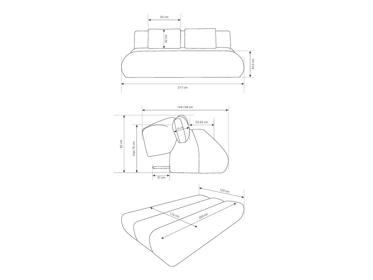 Slaapbank Kingston 193 (Dot 95)